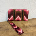 Wrangler Pink Aztec Wristlet Wallet
