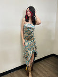 Fore Strapless Floral High-Low Dress