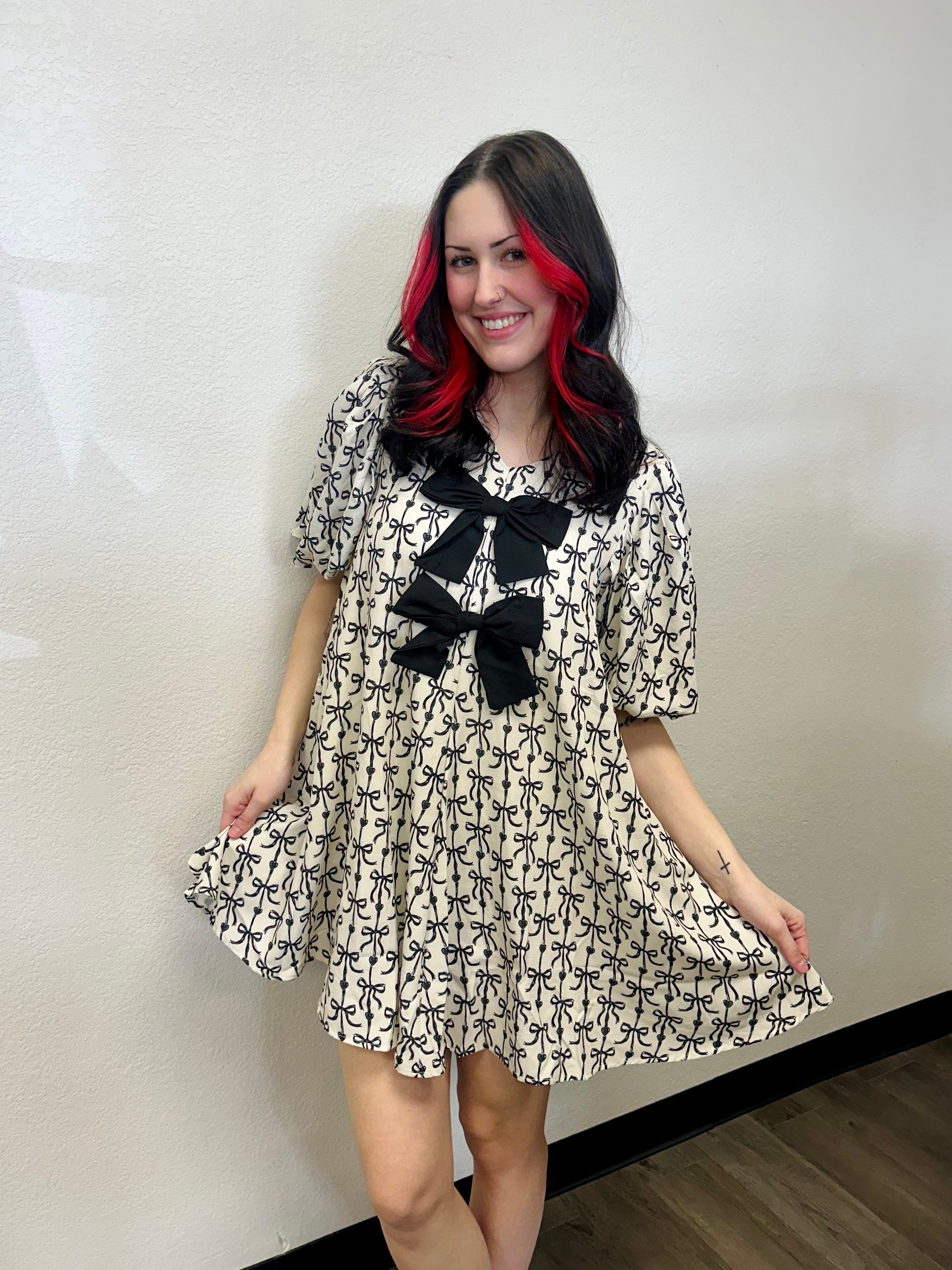 Simply Southern Bow Babydoll Dress
