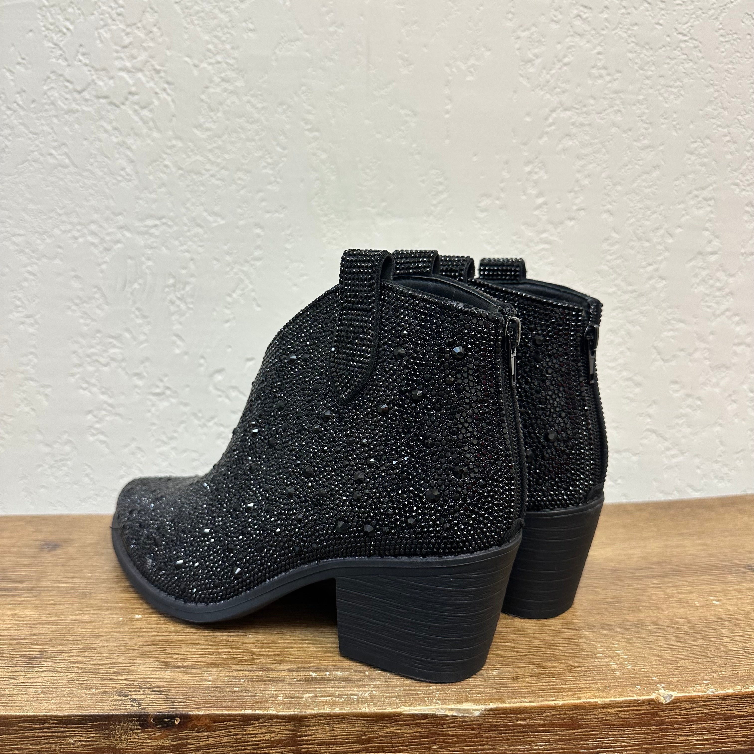 Pierre Dumas Studded Black Booties