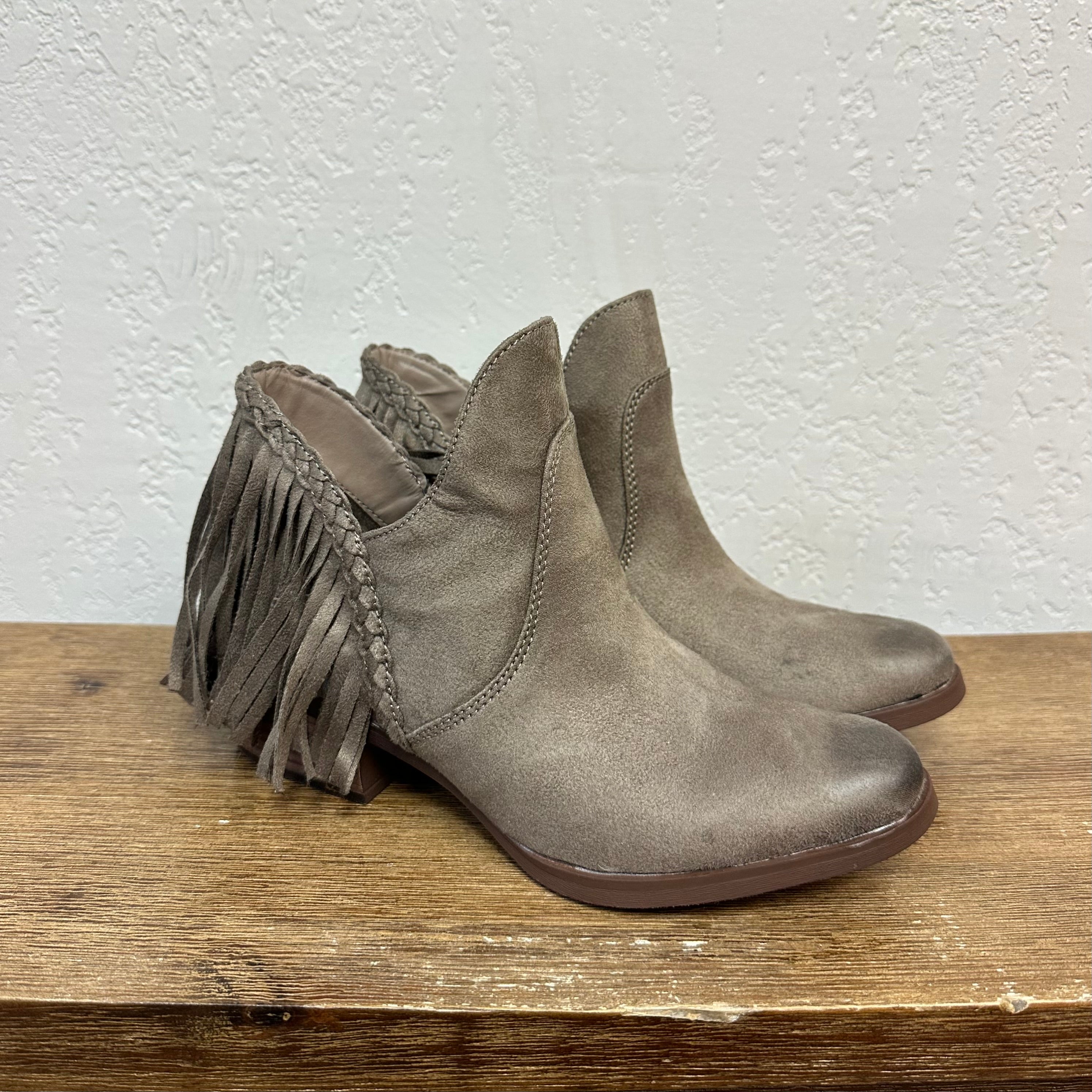 Not Rated Braxton Taupe Booties