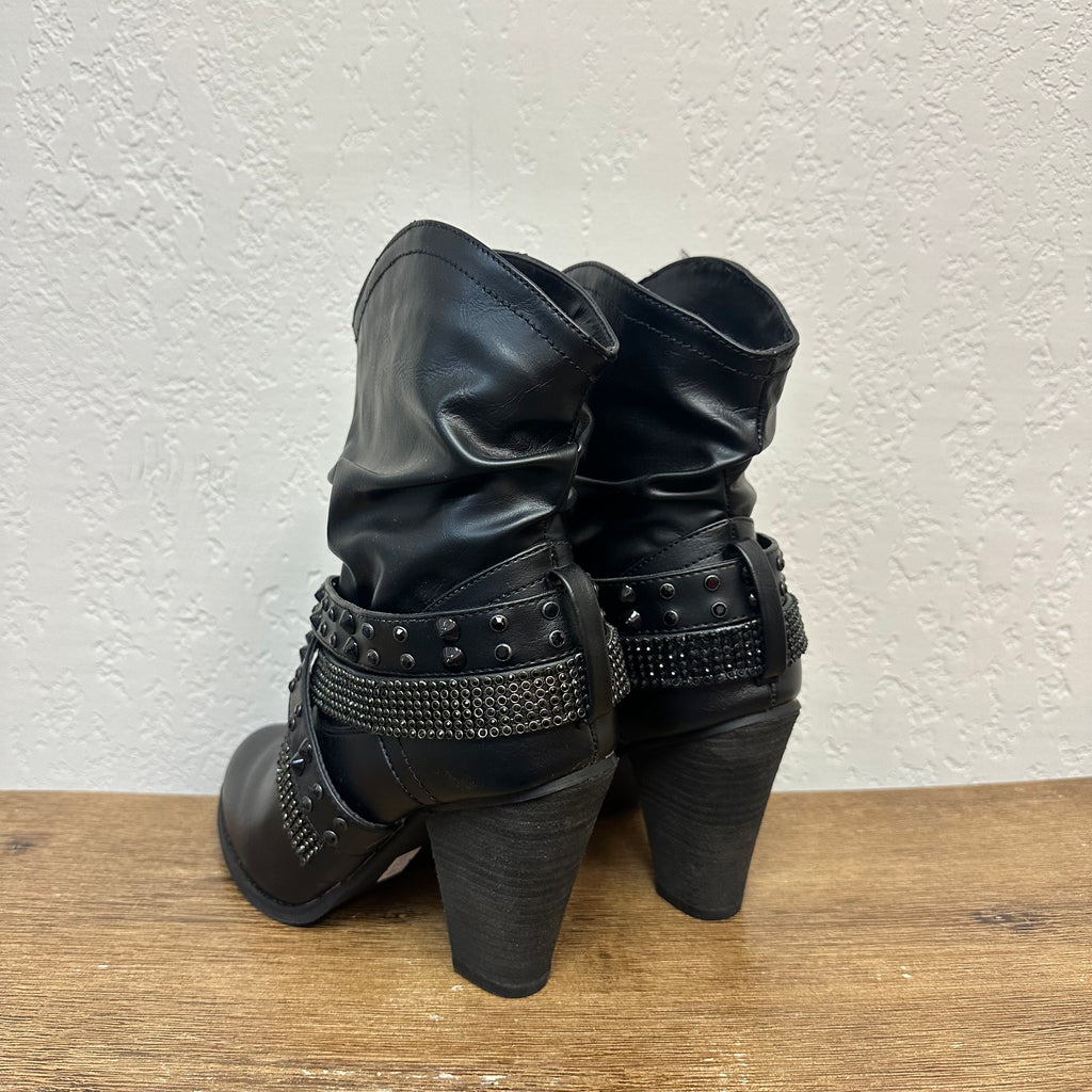 Not Rated Black Belted Booties