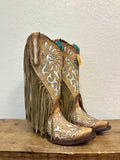 Corral Saddle Lamb Inlay Boots