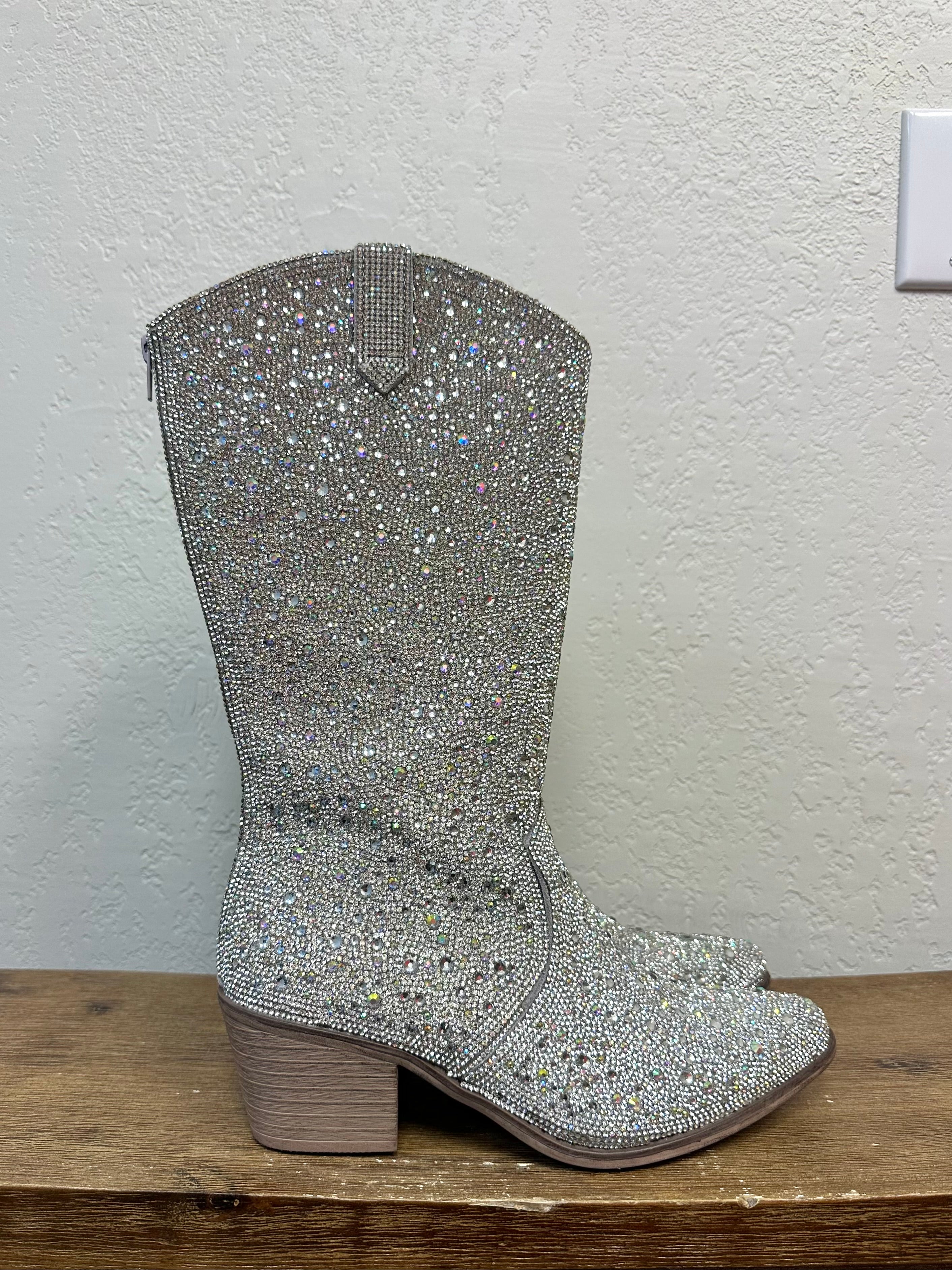 Pierre Dumas Rhinestone Wilder Boots