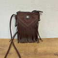 Montana West Brown Fringe Crossbody