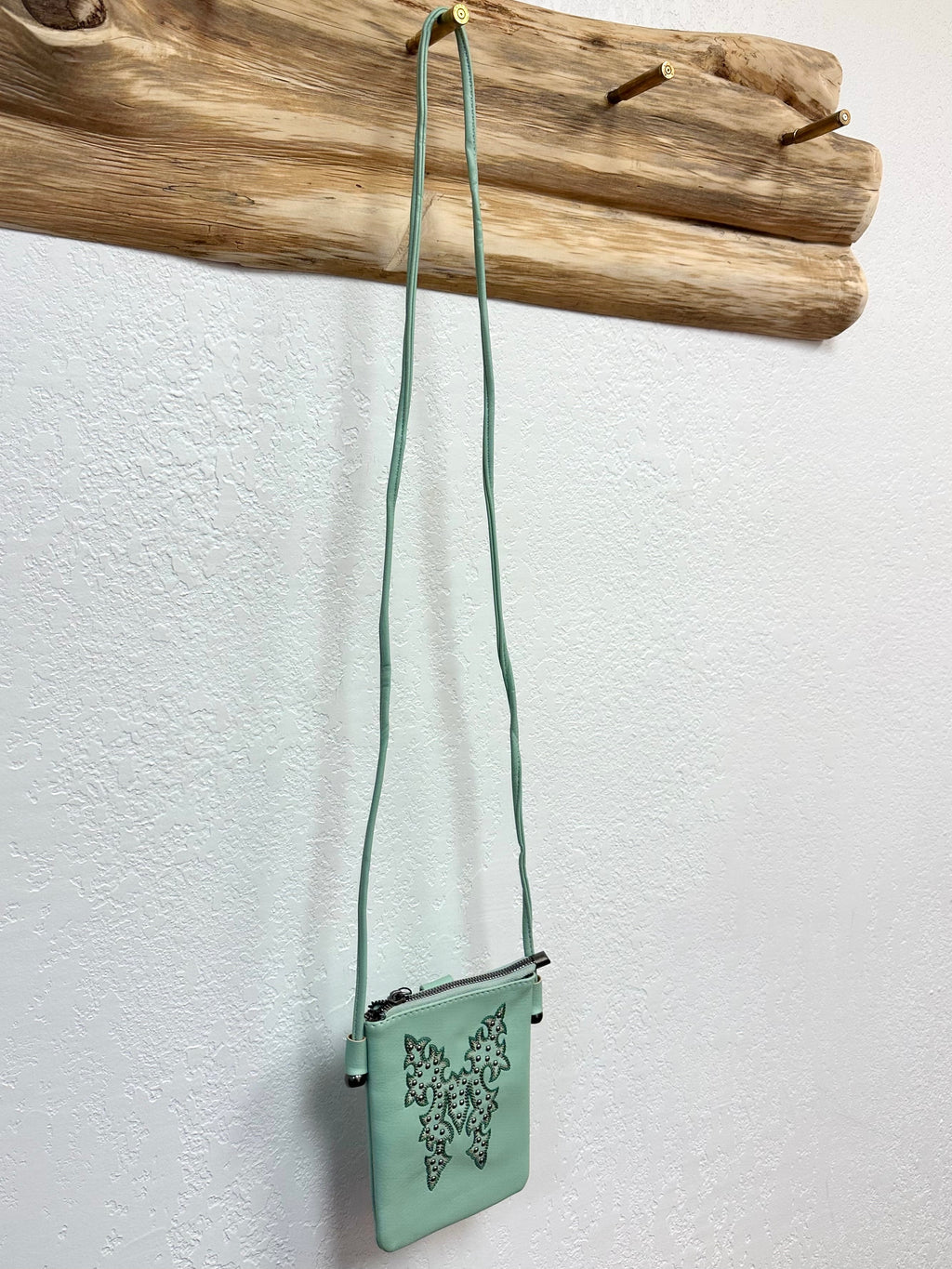 Montana West Mint Studded Crossbody