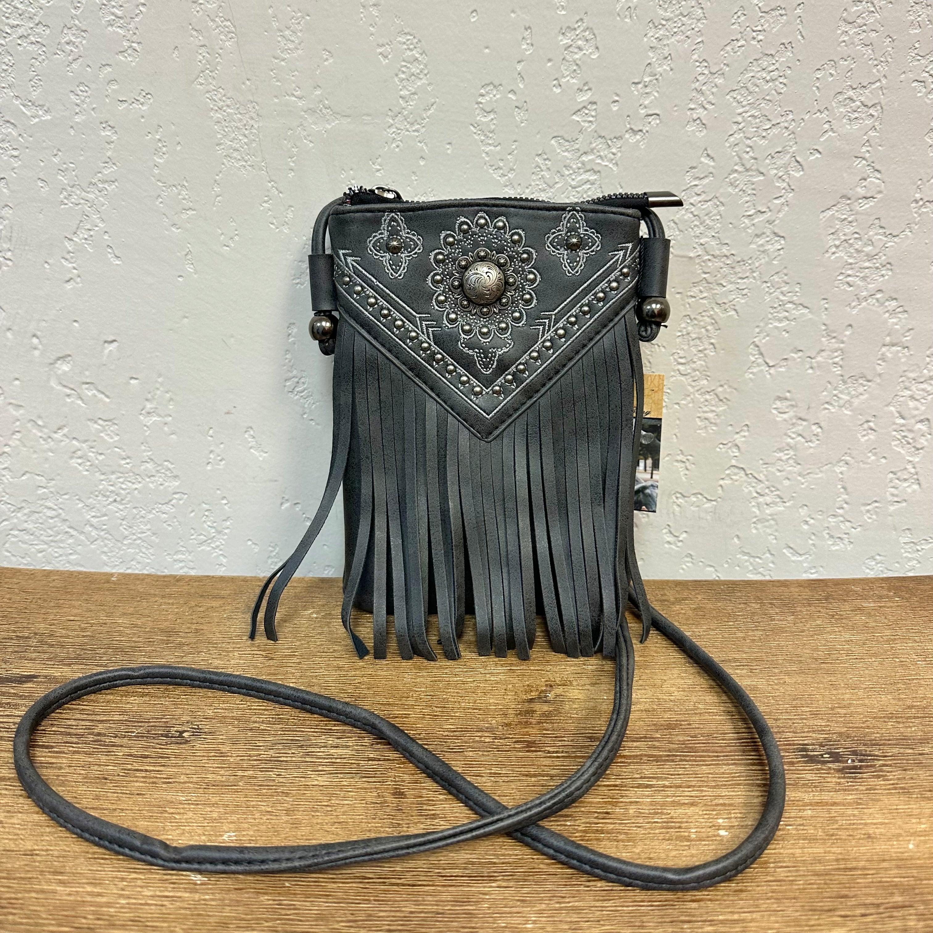 Montana West Charcoal Grey Crossbody