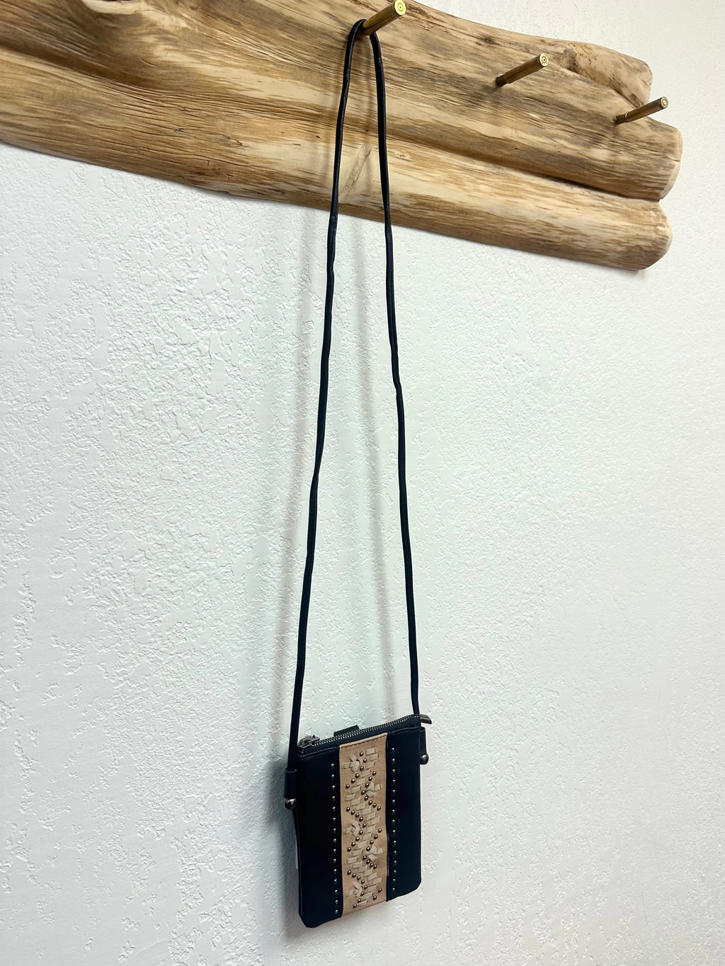 Montana West Black Studded Crossbody