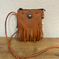 Montana West Caramel Fringe Crossbody
