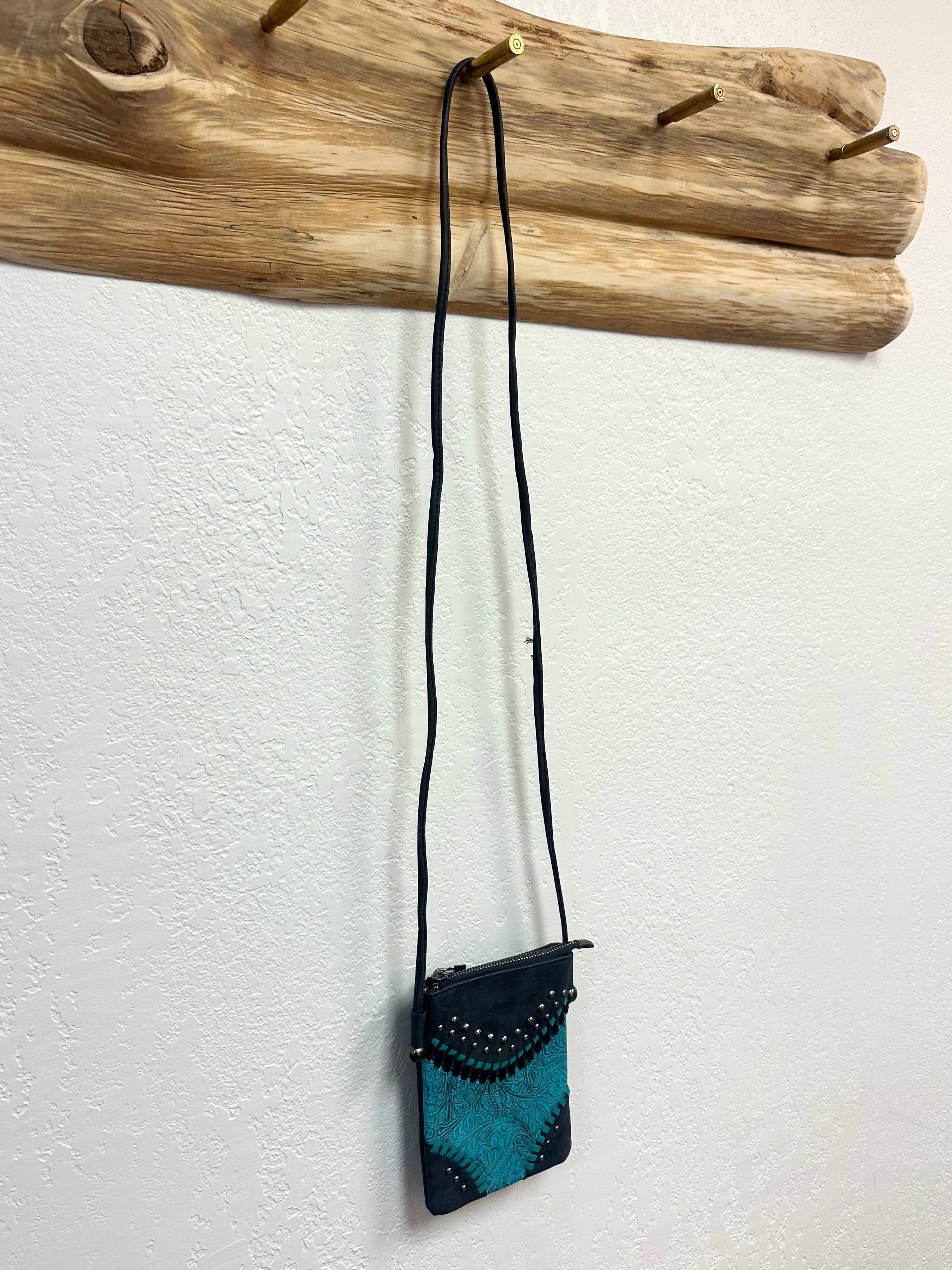 Montana West Tooled Turquoise Crossbody