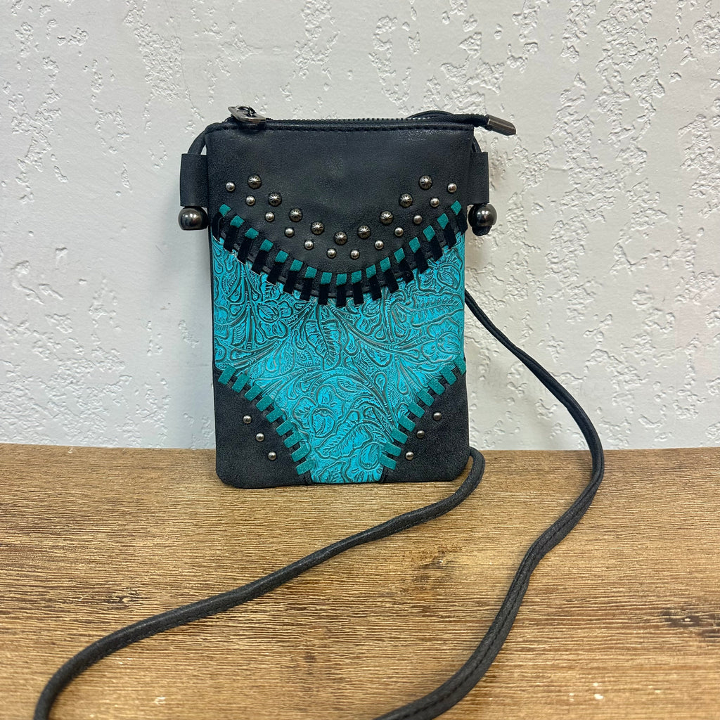 Montana West Tooled Turquoise Crossbody