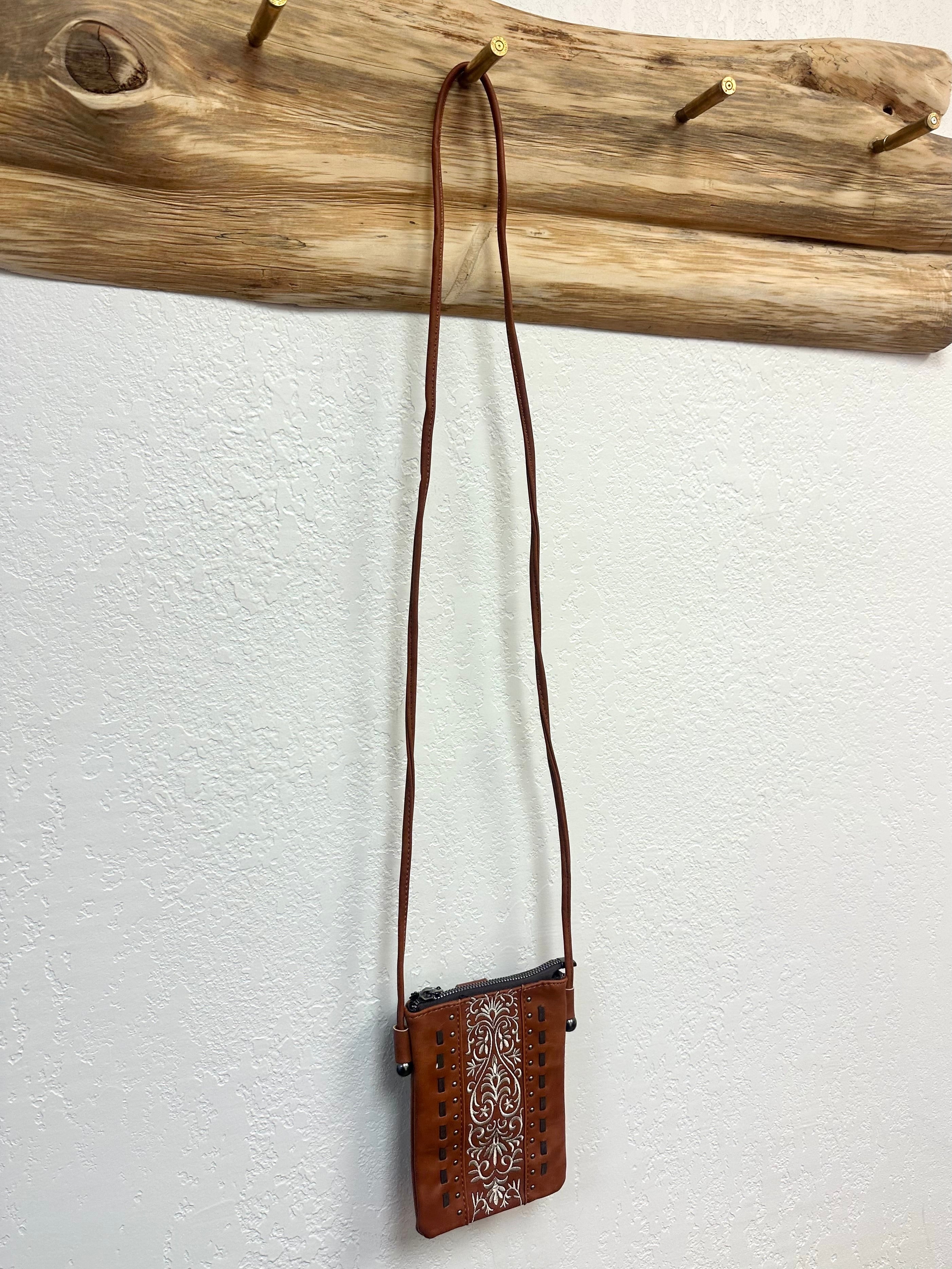 Montana West Brown Floral Crossbody