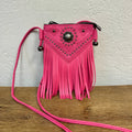 Montana West Pink Fringe Crossbody