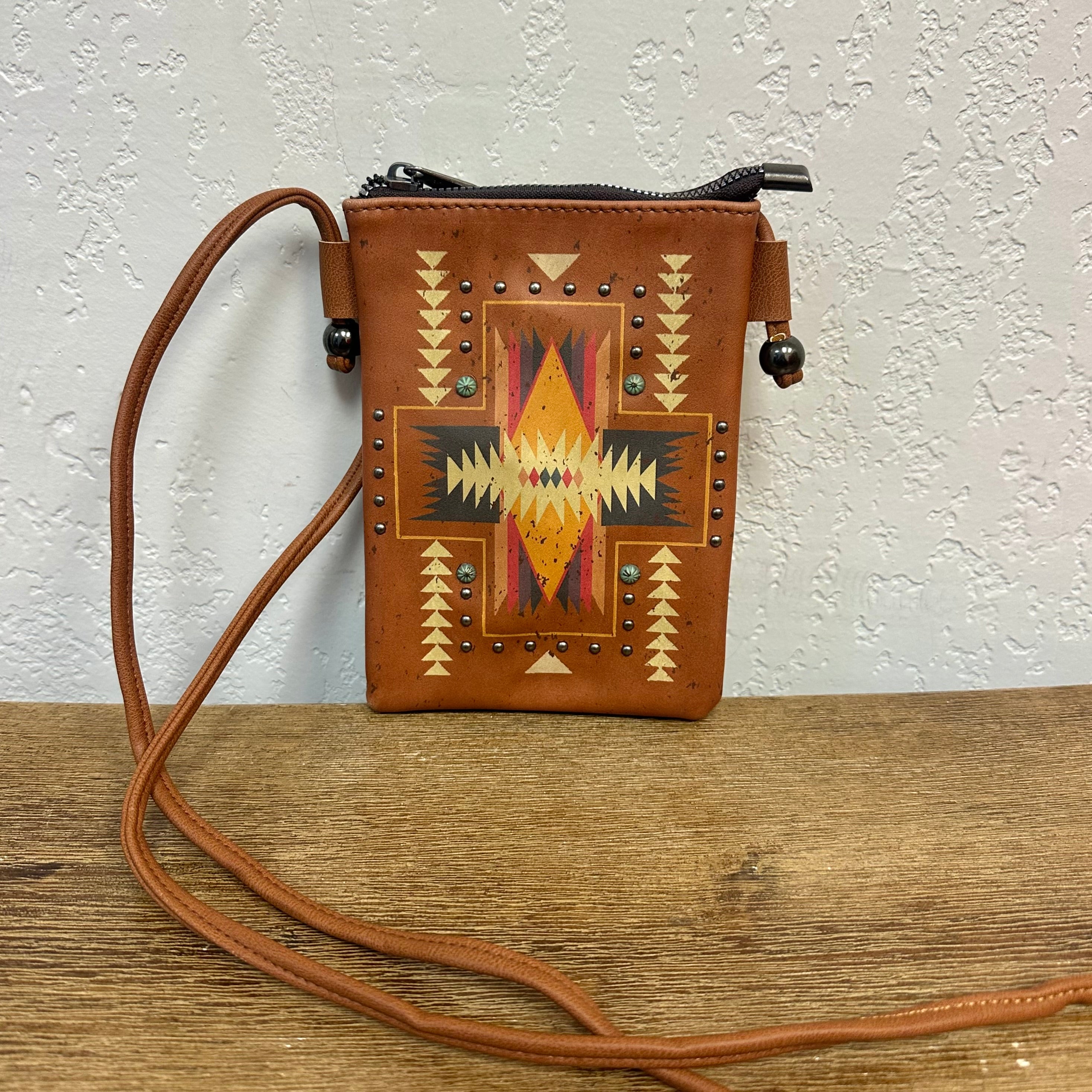 Montana West Brown Aztec Crossbody