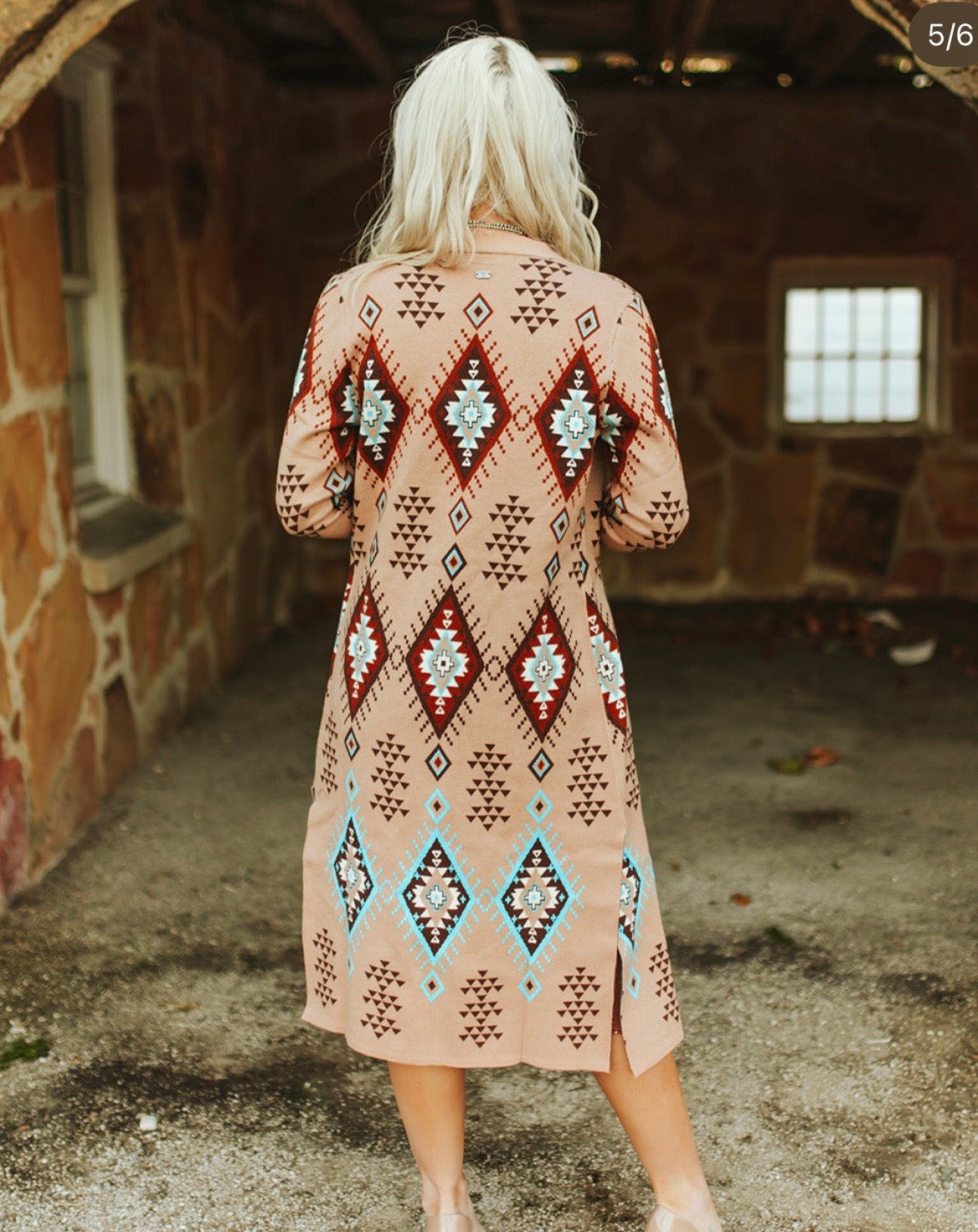 Lucky & Blessed Aztec Knit Cardigan