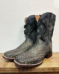 Dan Post Black Braided Basket Weave Boots