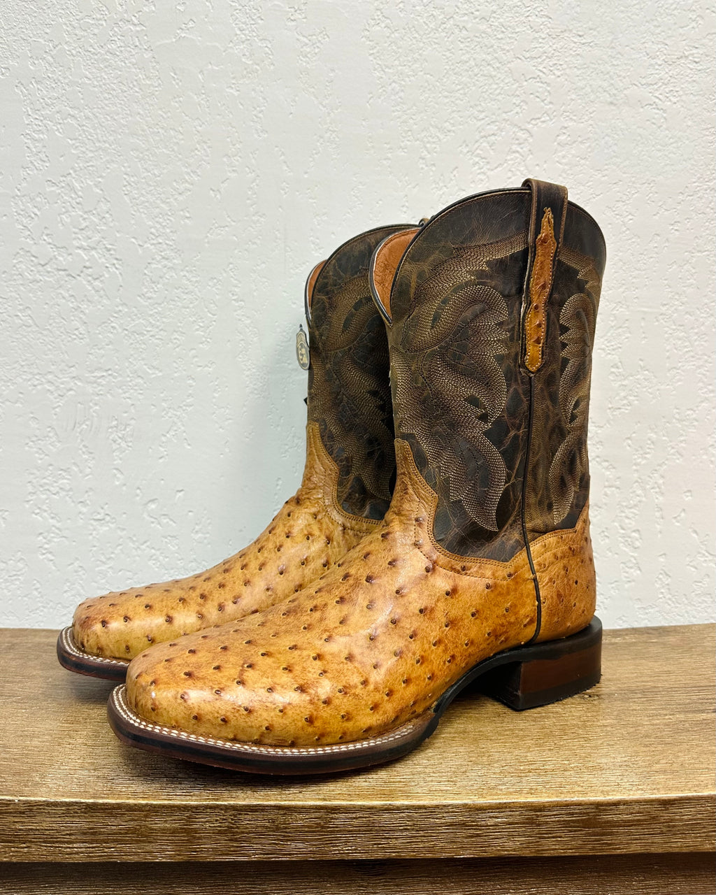 Dan Post Brandy Genuine Ostrich Boots