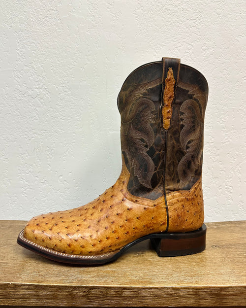 Dan Post Brandy Genuine Ostrich Boots