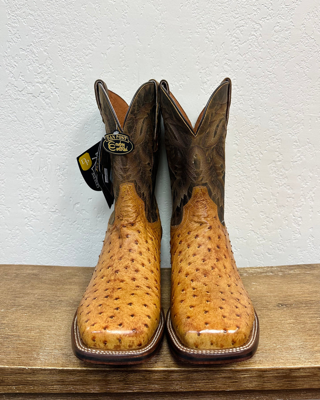 Dan Post Brandy Genuine Ostrich Boots