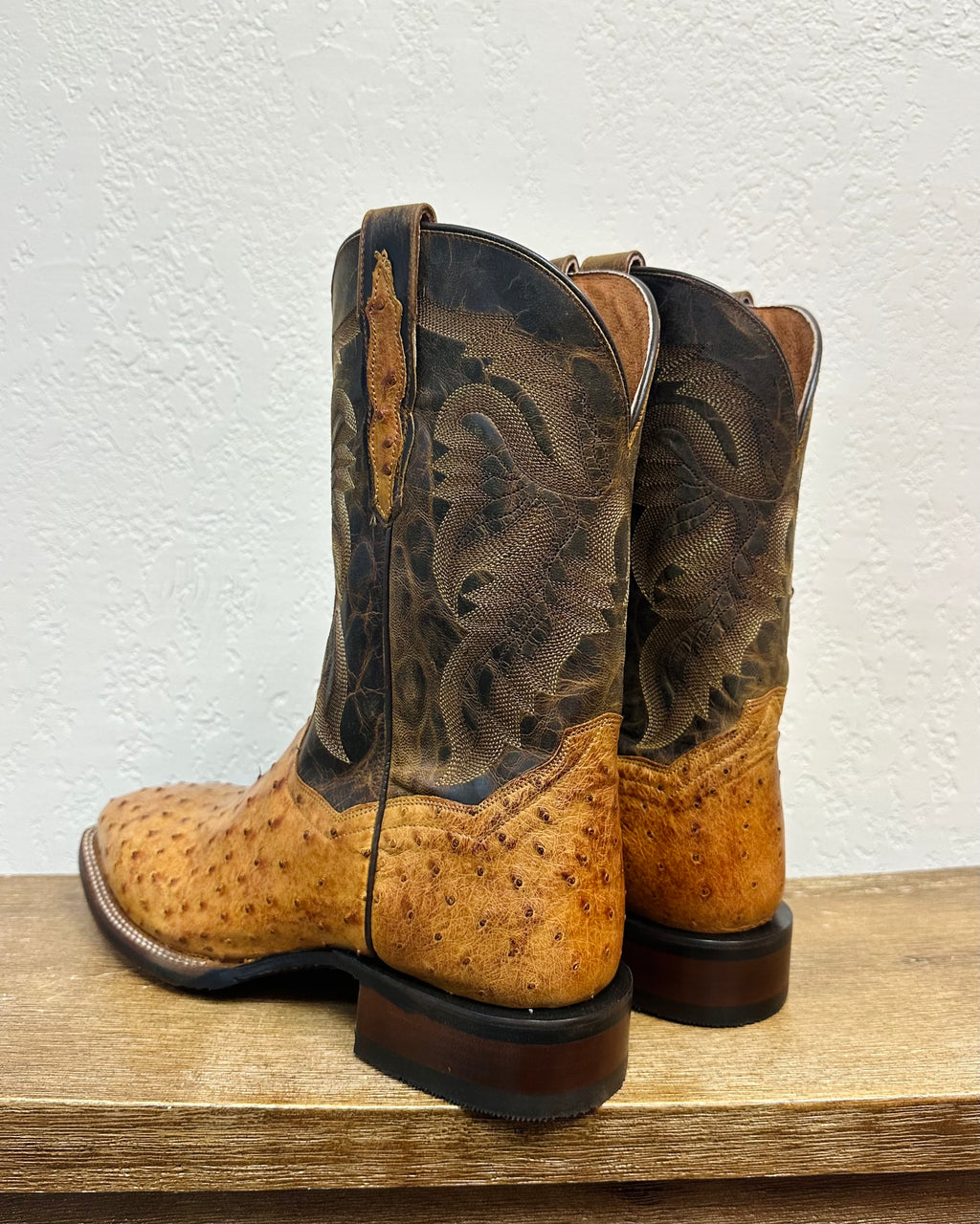 Dan Post Brandy Genuine Ostrich Boots