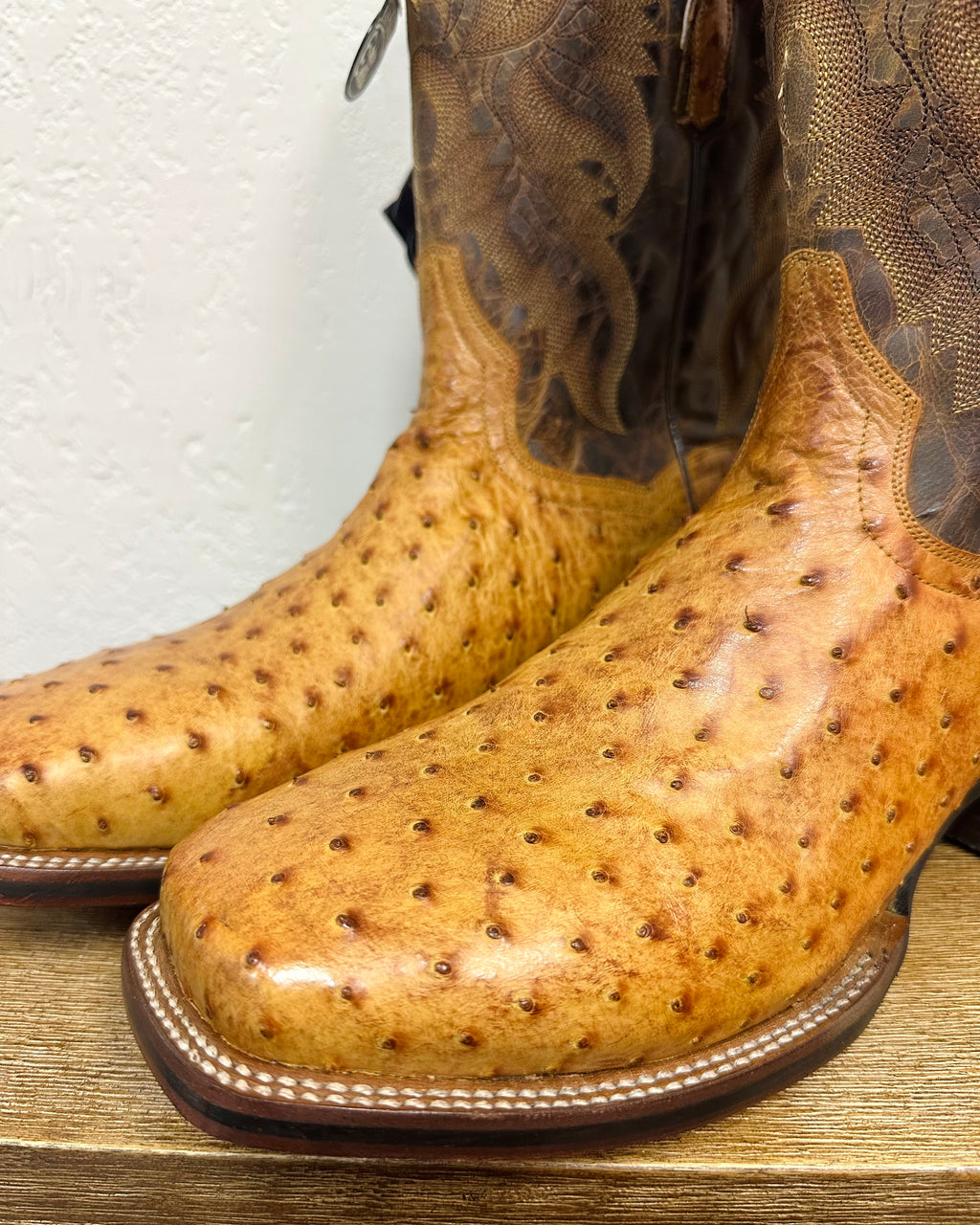 Dan Post Brandy Genuine Ostrich Boots