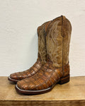 Circle G Genuine Caiman Patchwork Boots