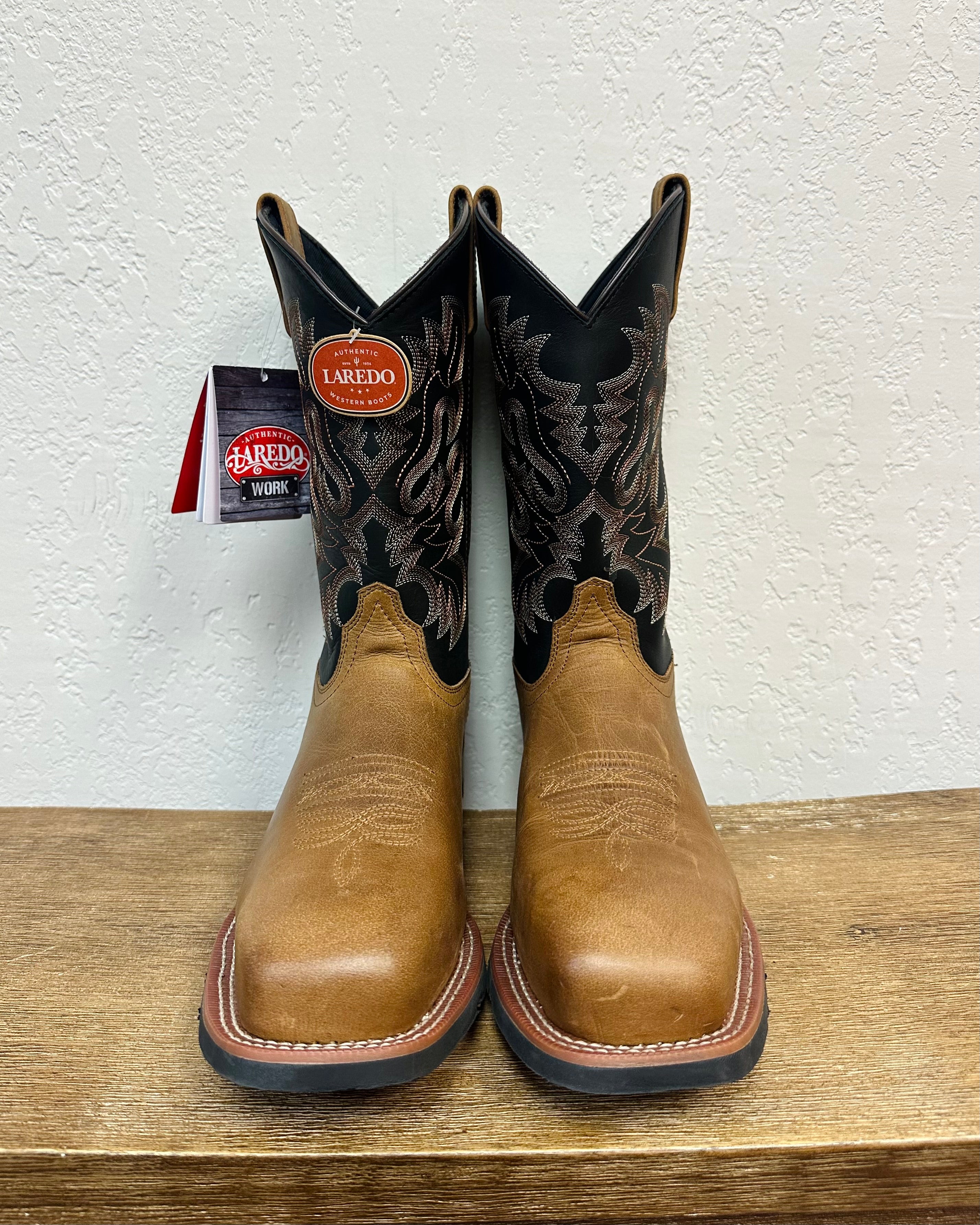 Laredo Justin Bent Rail Caddo Steel Toe Boots