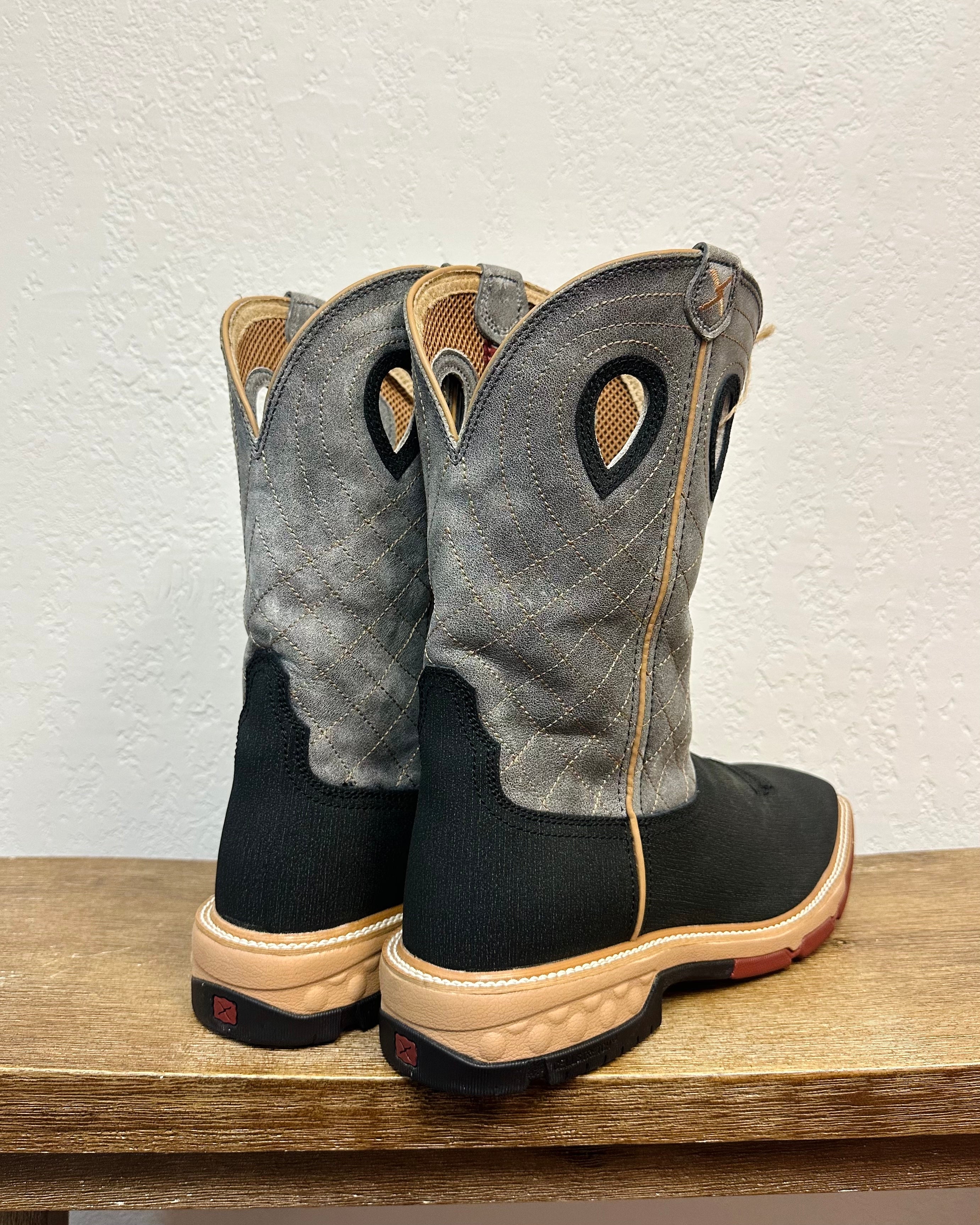 Twisted X Charcoal Western Work Boots