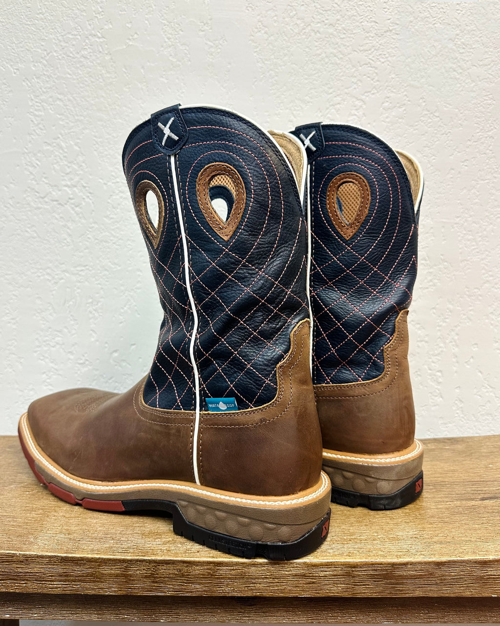 Twisted X Cross Embroidered Work Boots