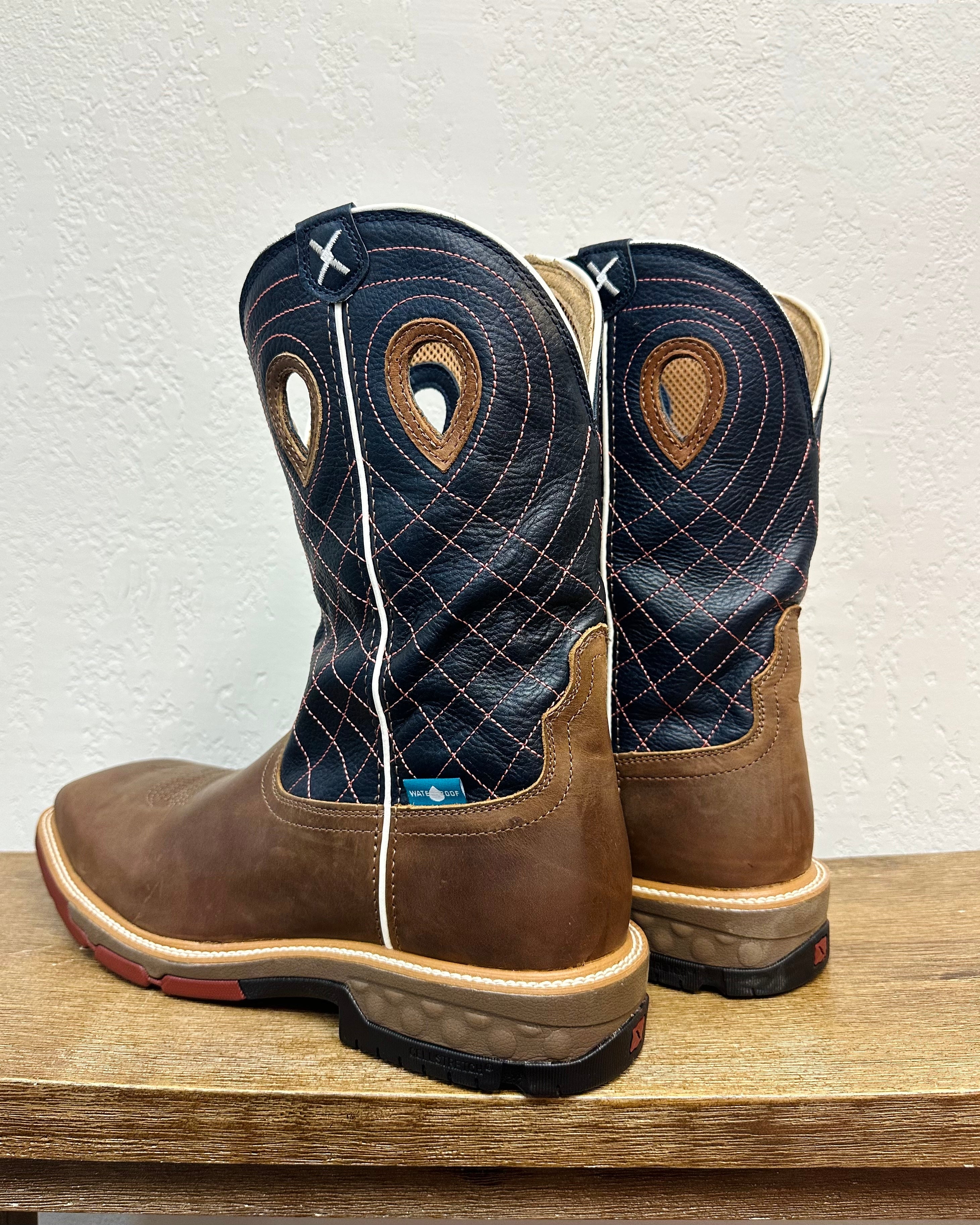Twisted X Cross Embroidered Work Boots