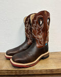 Twisted X Smoky Chocolate Embroidered Work Boots