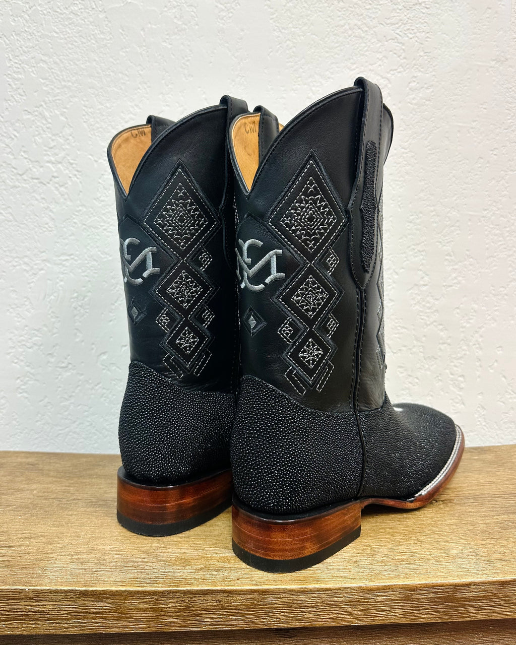El Malcreado Black Manta Ray Boots