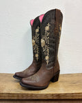 El Malcreado Mocha Embroidered Boots