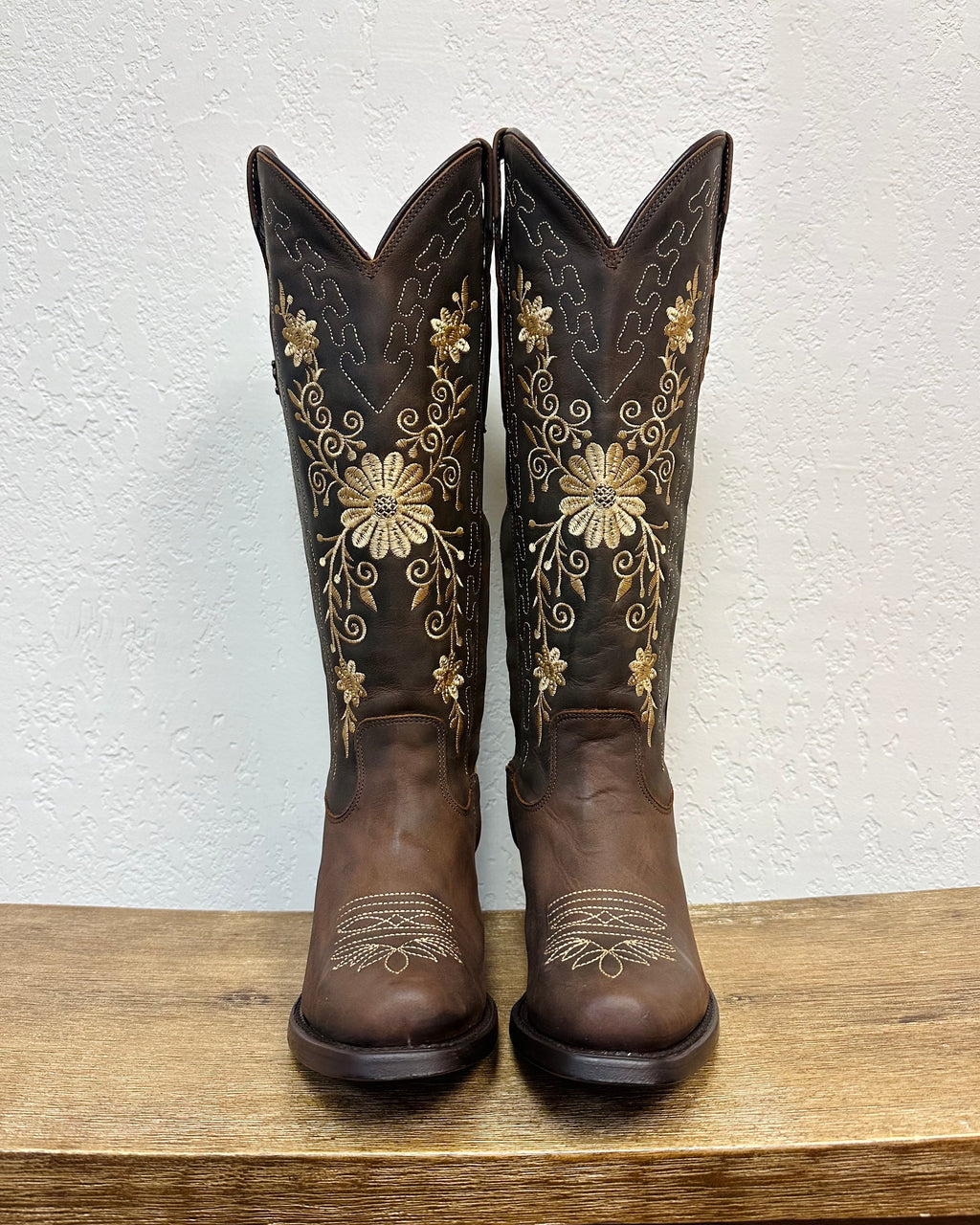 El Malcreado Mocha Embroidered Boots