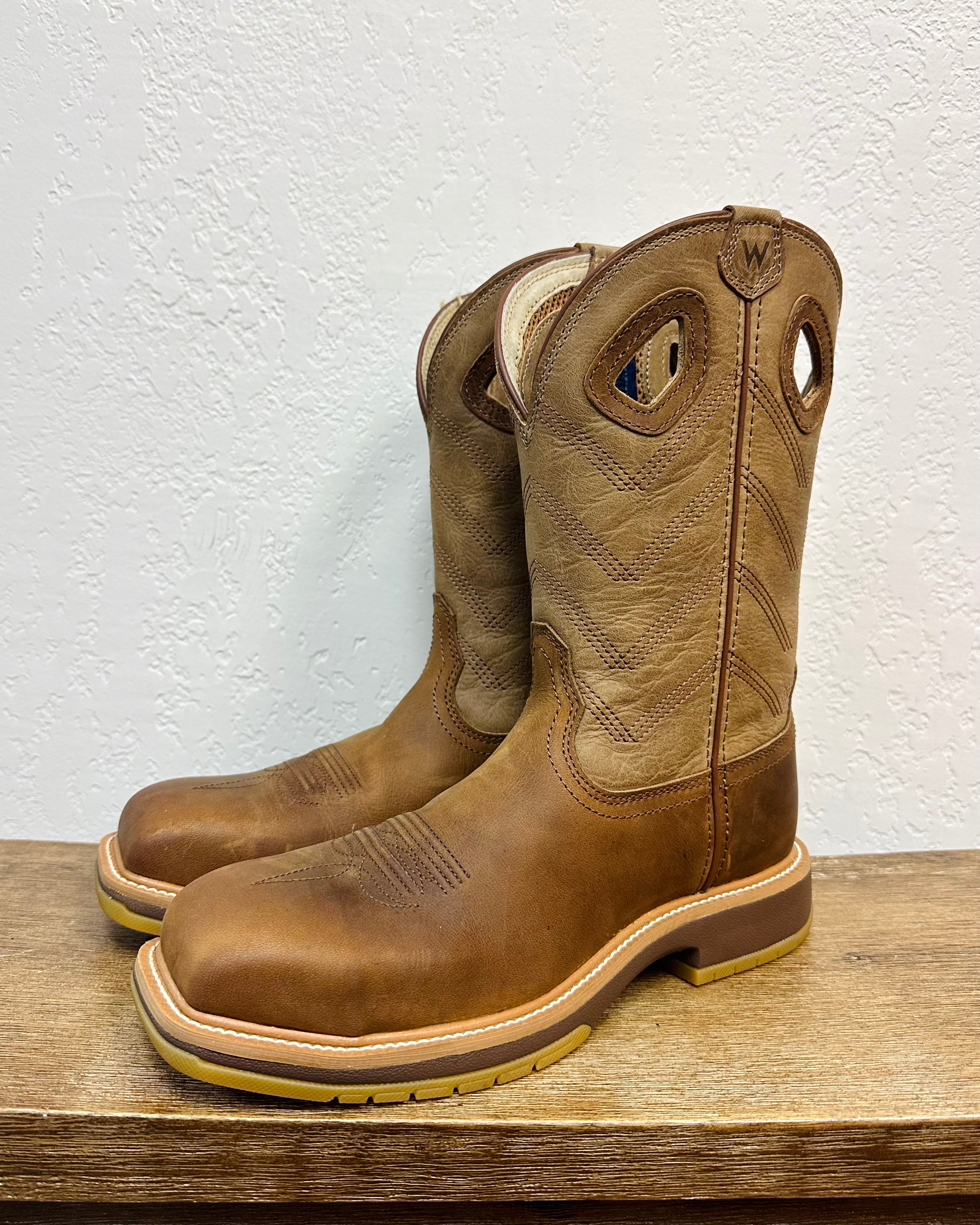 Wrangler Riggs Workwear Pecan Work Boots