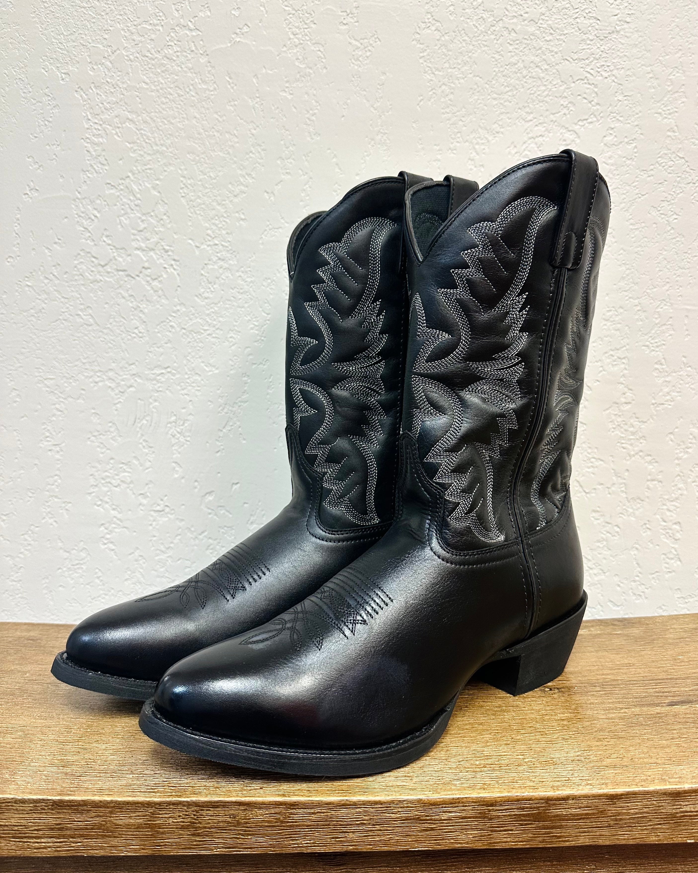 Laredo Black Tumbled Boots