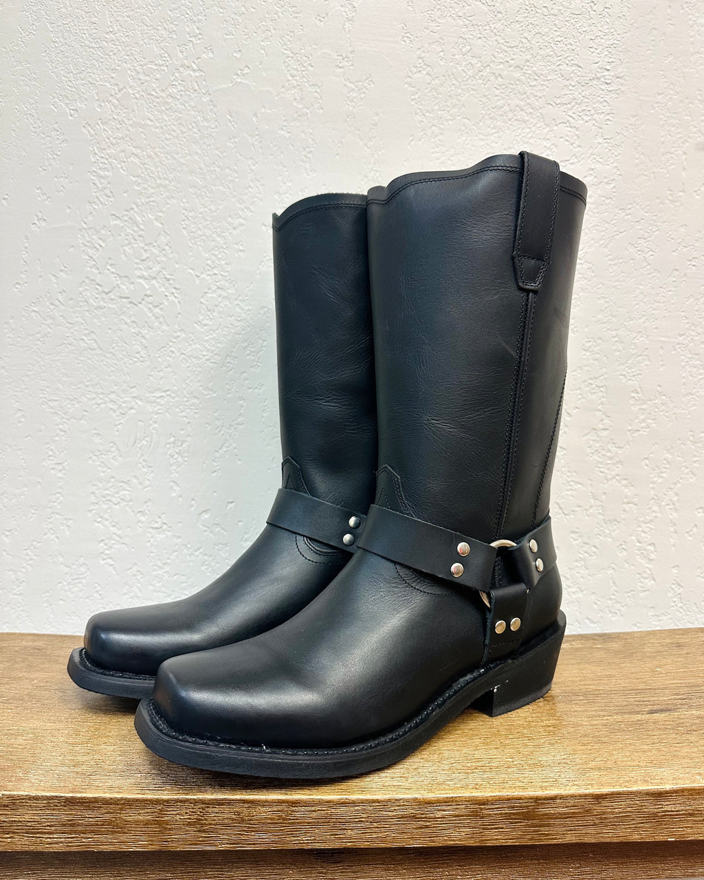 Dingo Black Harness Boots