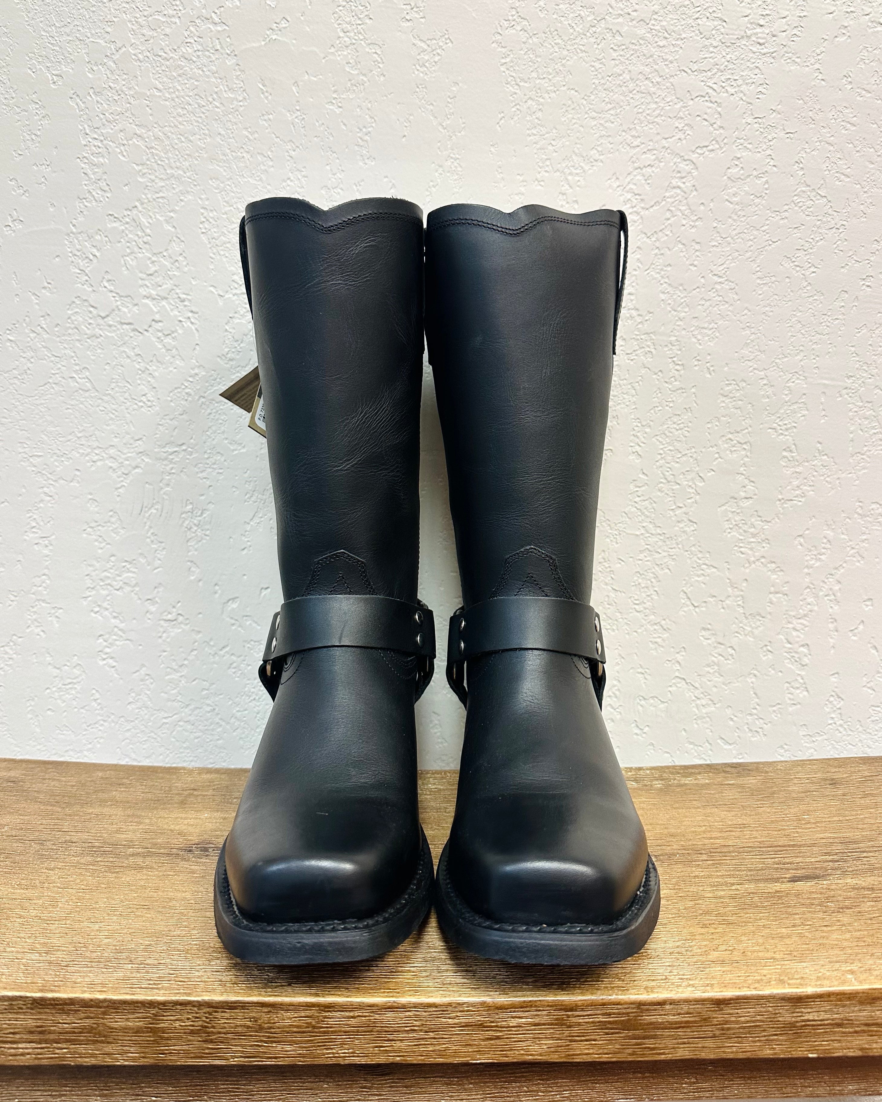 Dingo Black Harness Boots