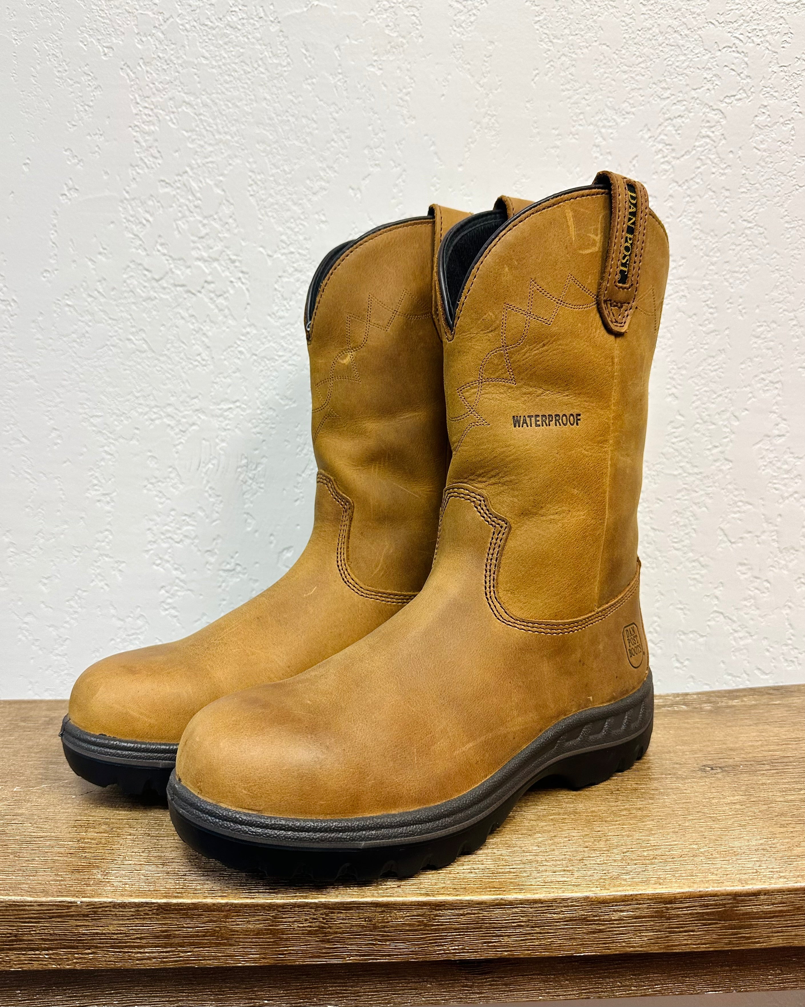 Dan Post Camel Poplar Steel Toe Work Boots