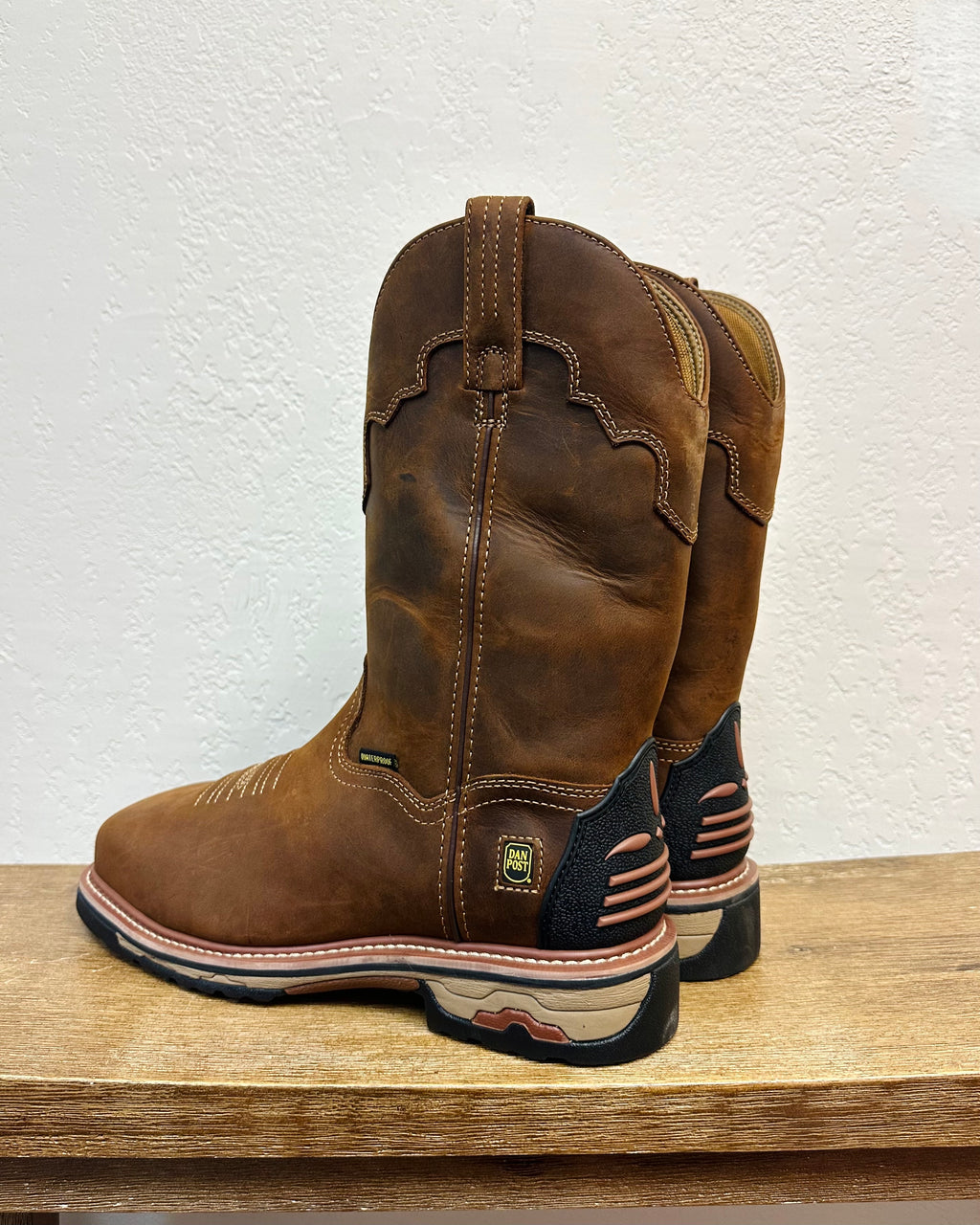 Dan Post Walnut Blayde Square Toe Work Boots