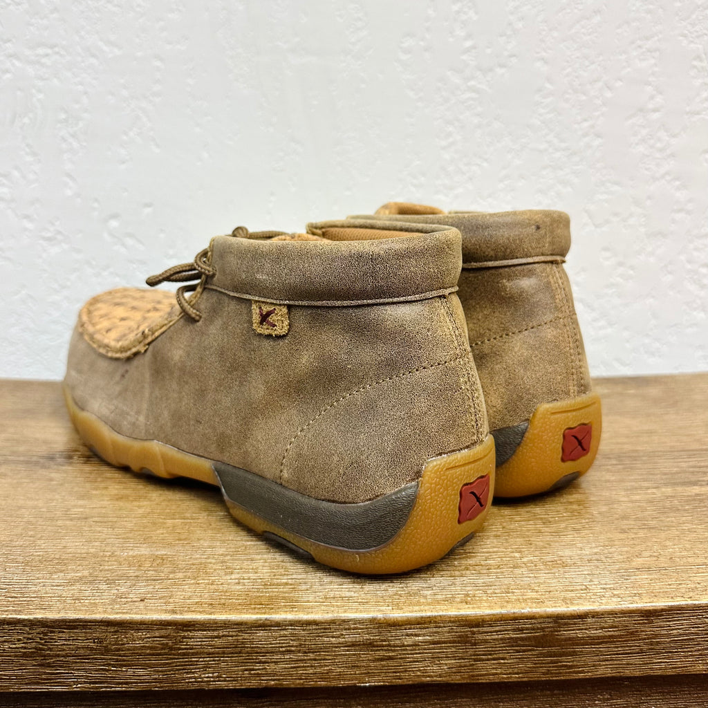 Twisted X Nano Toe Ostrich Chukka Driving Moccasin
