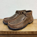 Twisted X Tooled Leather Chukka Driving Moccasin