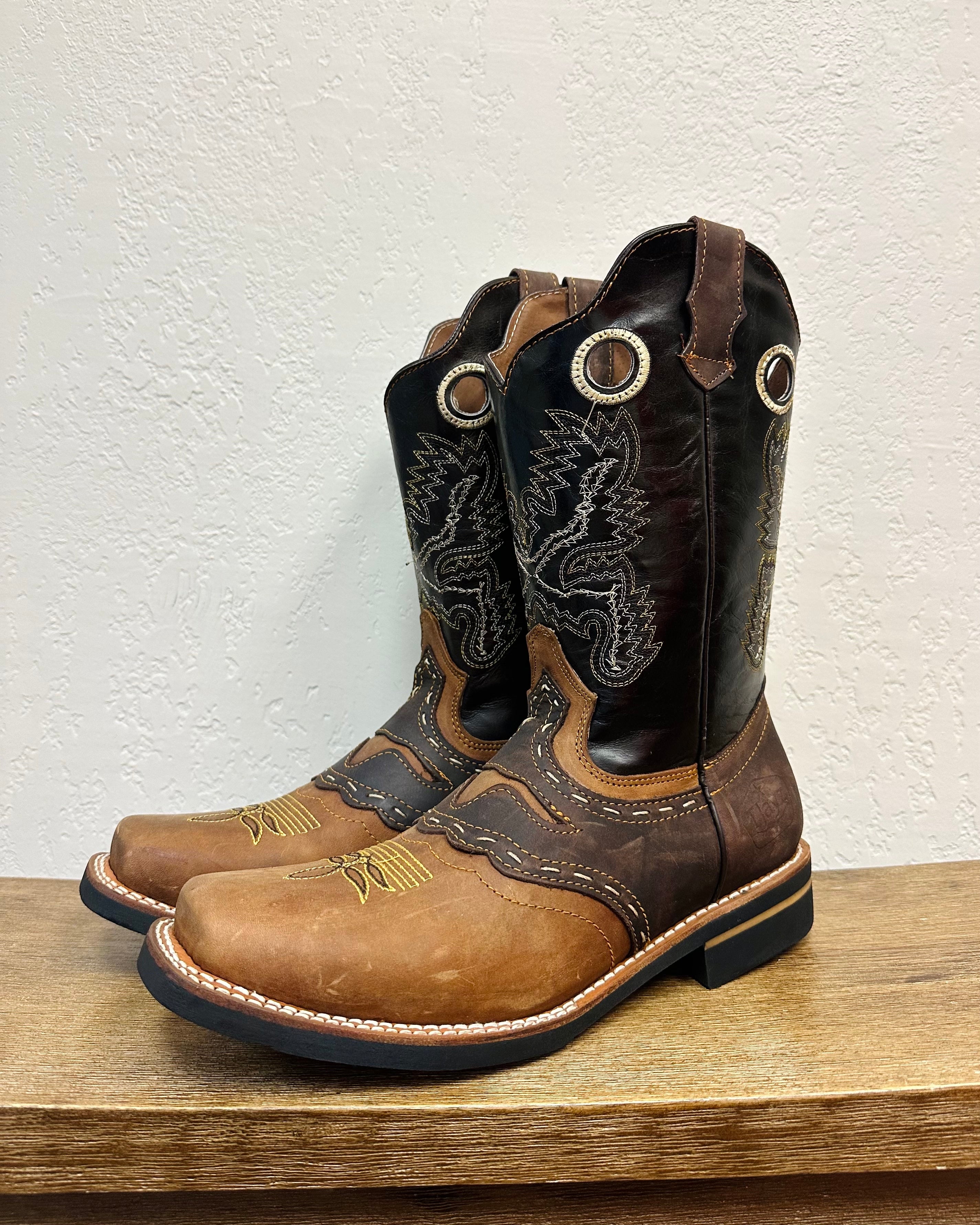 TJayz Bull Cutout Embroidered Boots