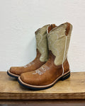 TJayz Beige Embroidered Boots