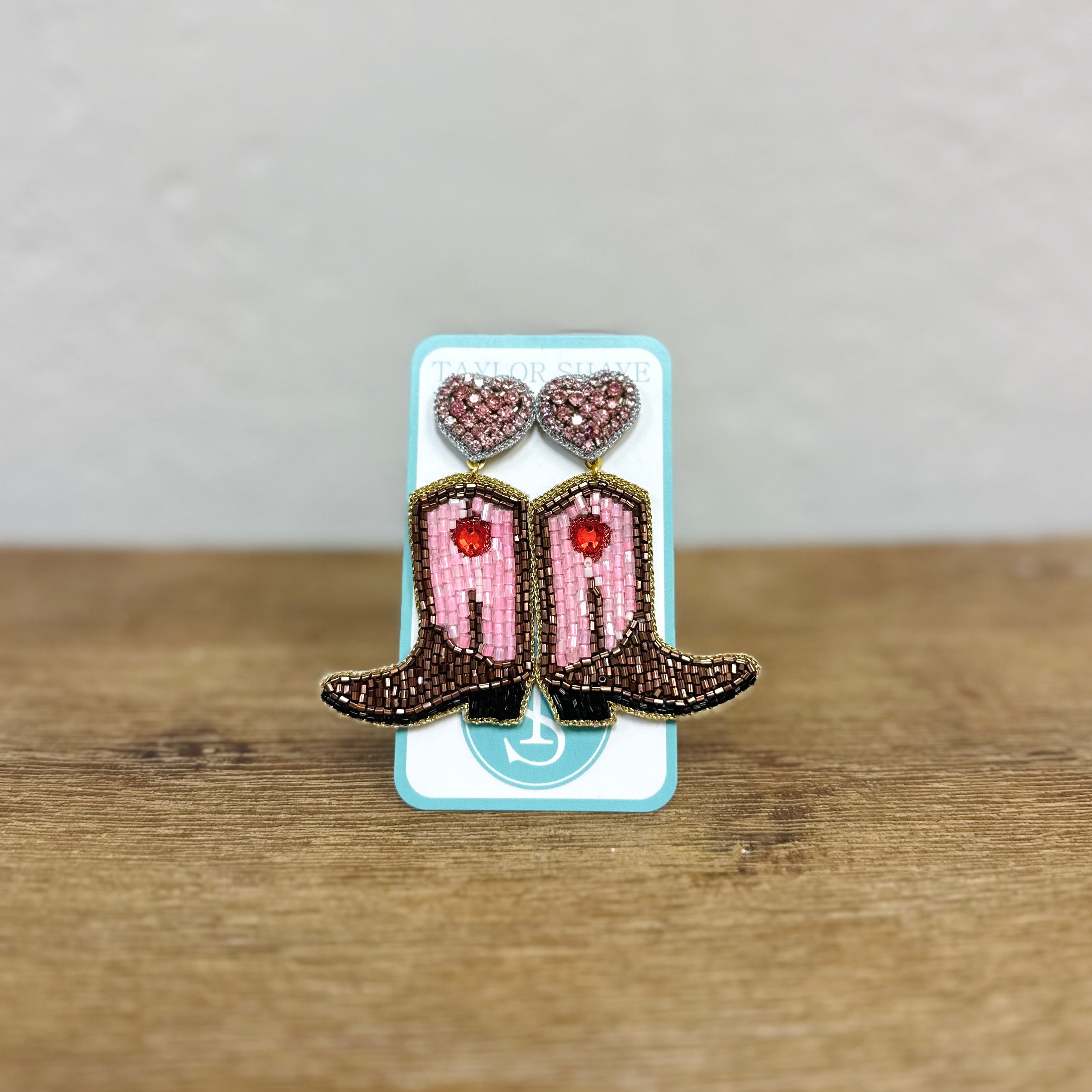Taylor Shaye Beaded Boot Earrings