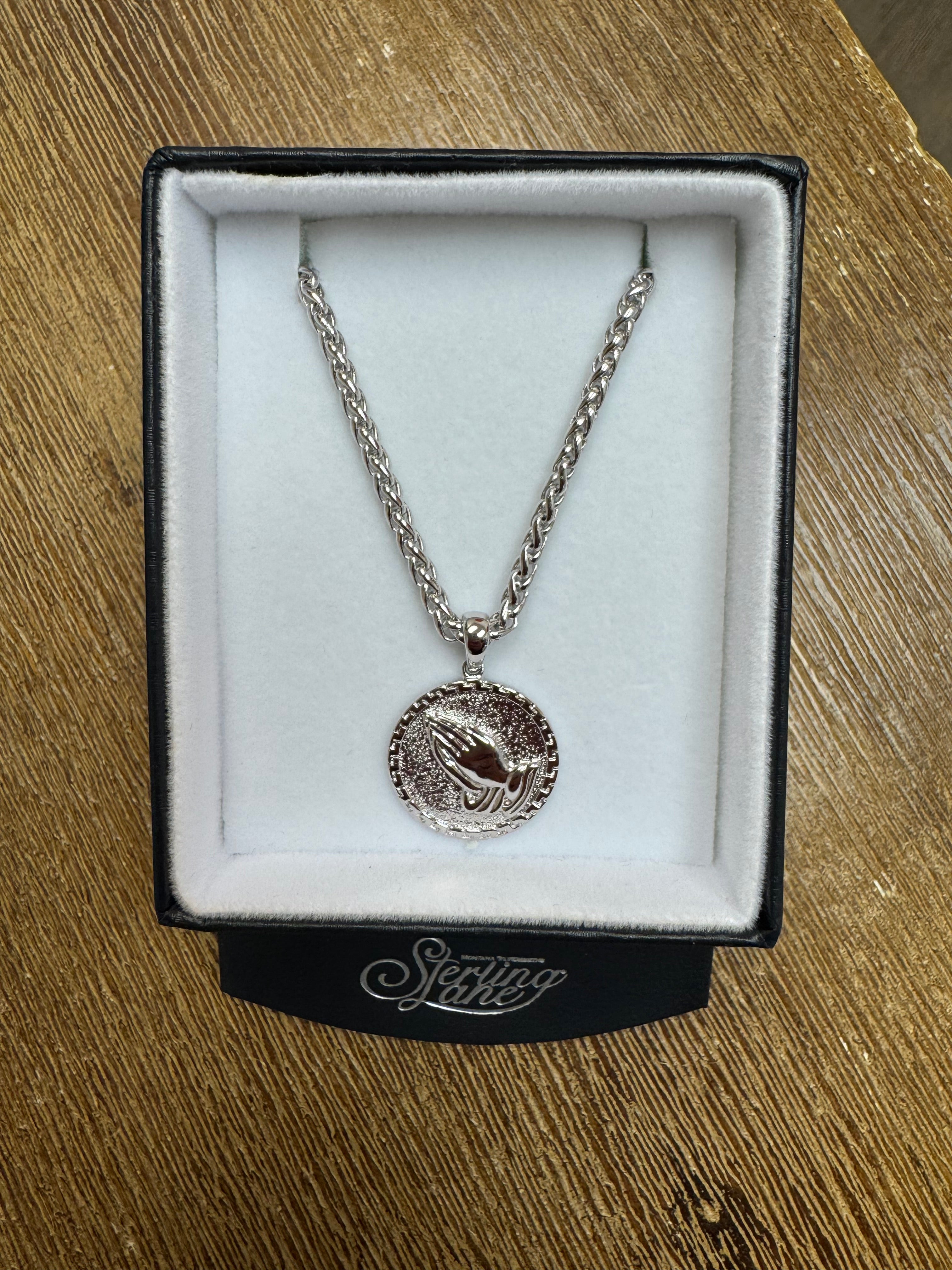 Montana Silversmith Prayer Hands Necklace