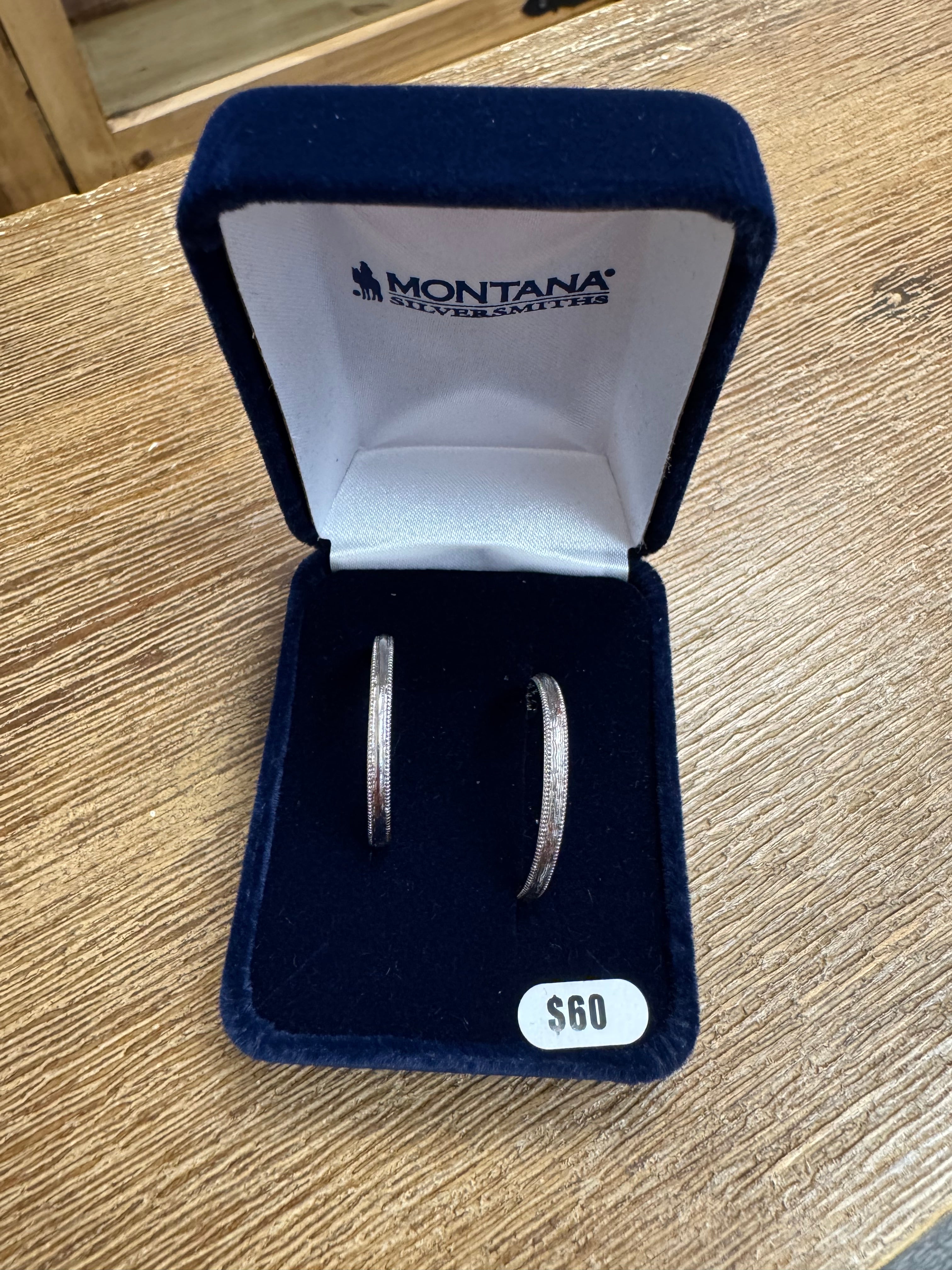 Montana Silversmith Rustic Serenity Hoop Earrings