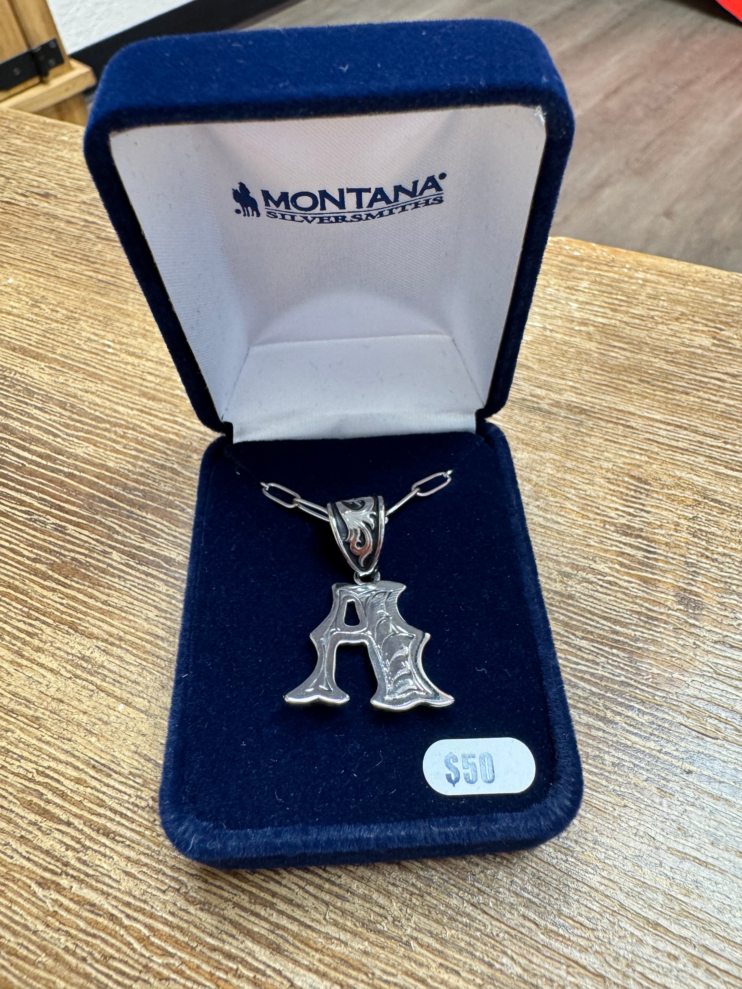 Montana Silversmith Western Initial Necklace