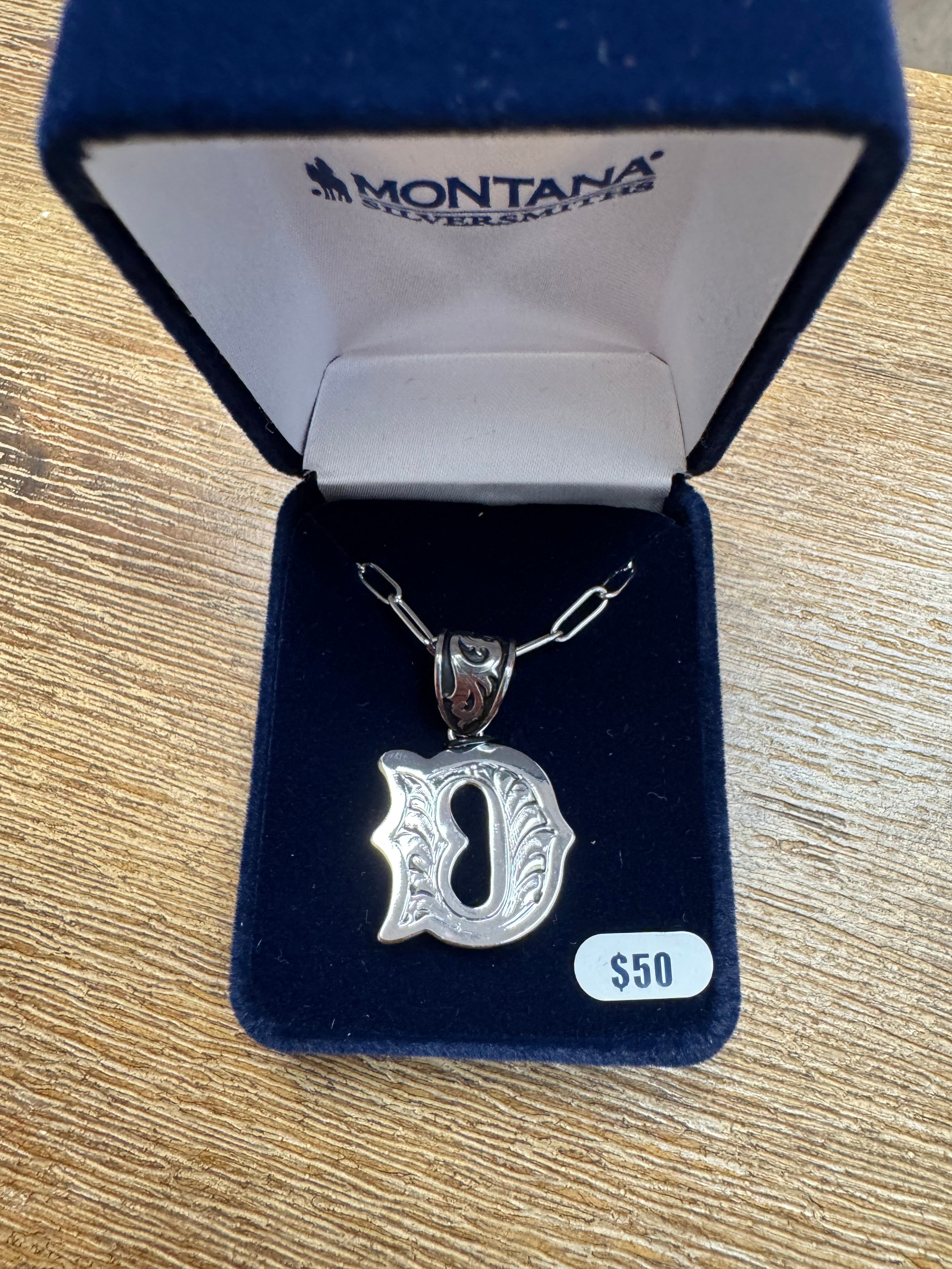 Montana Silversmith Western Initial Necklace