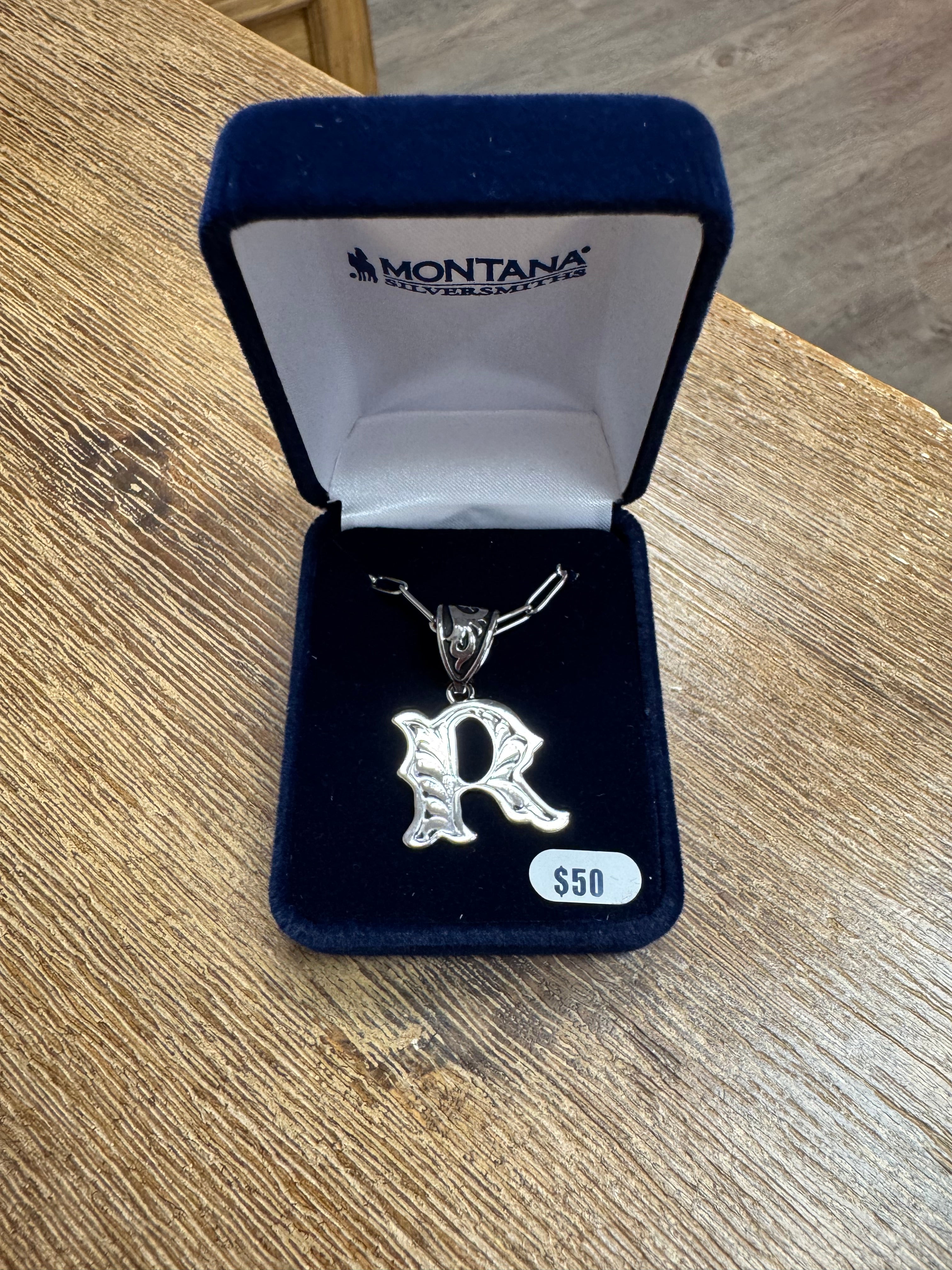 Montana Silversmith Western Initial Necklace